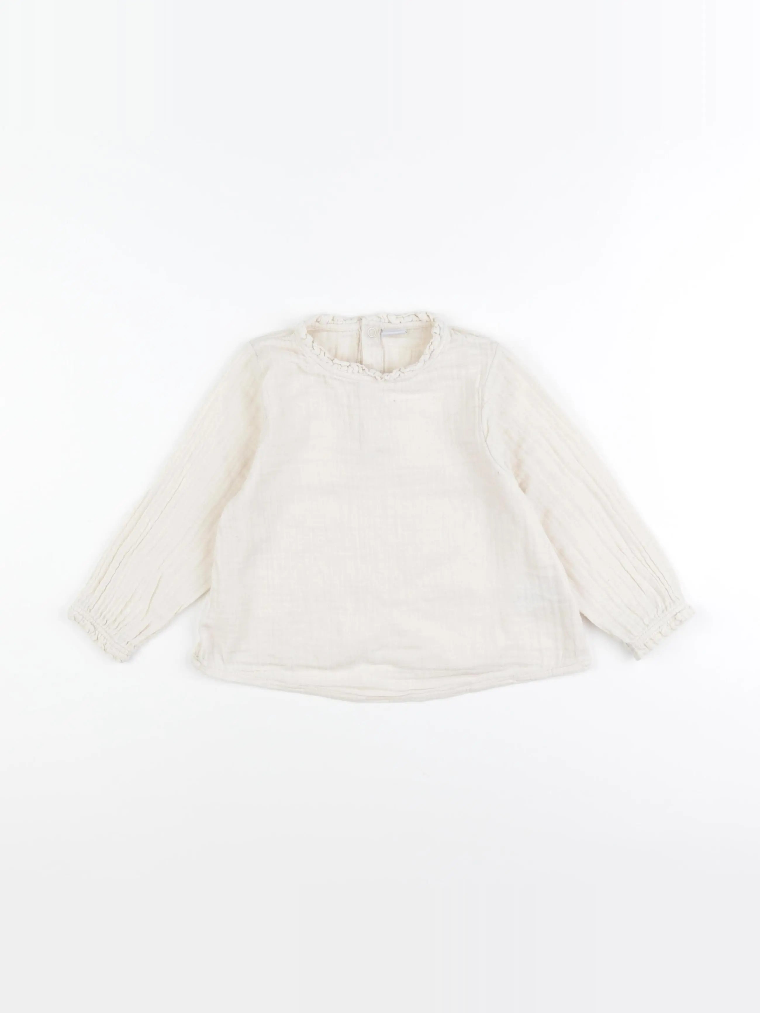 Petit Bateau - blouse beige - 36 mois