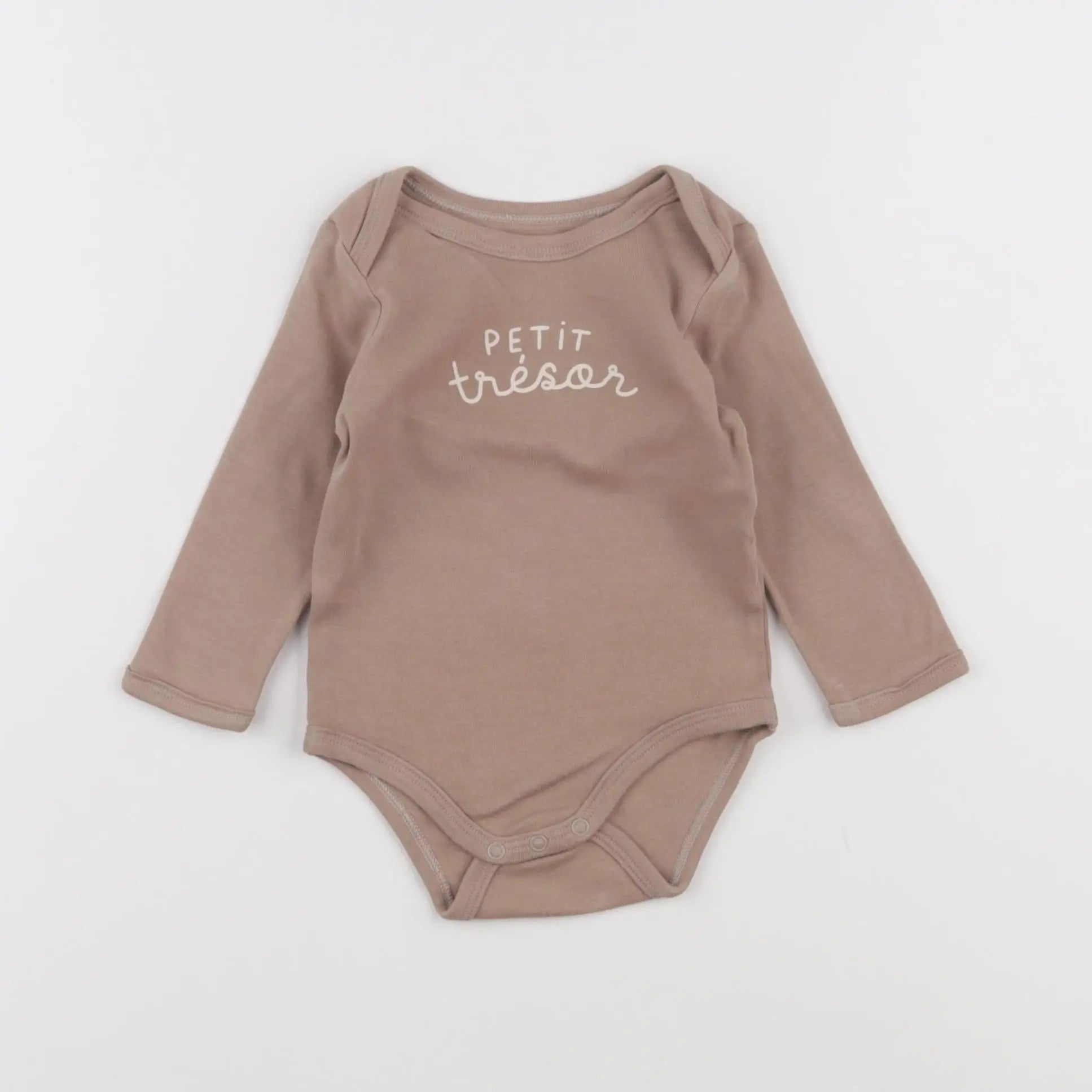 Vertbaudet - body marron - 6 mois