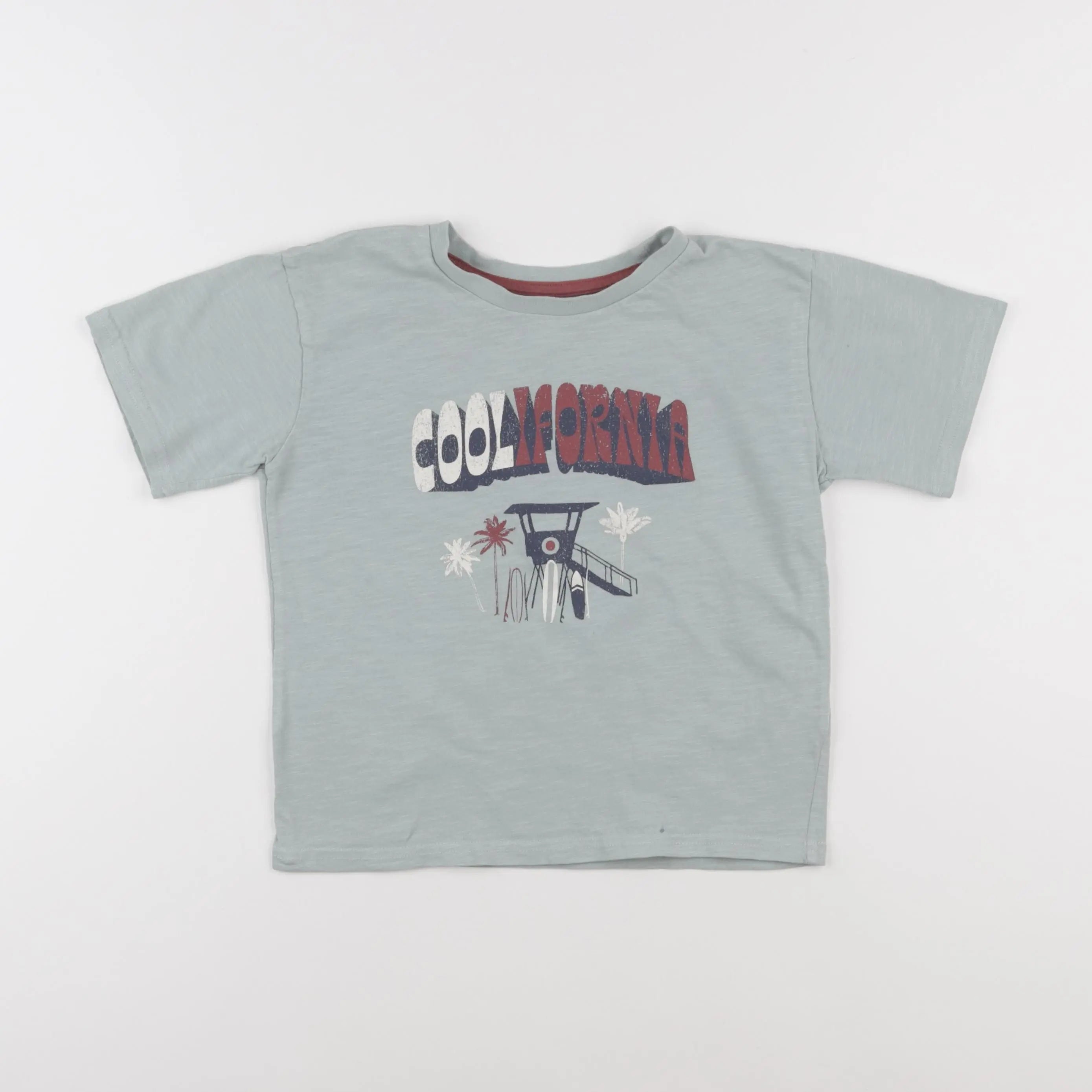 Vertbaudet - tee-shirt vert - 8 ans