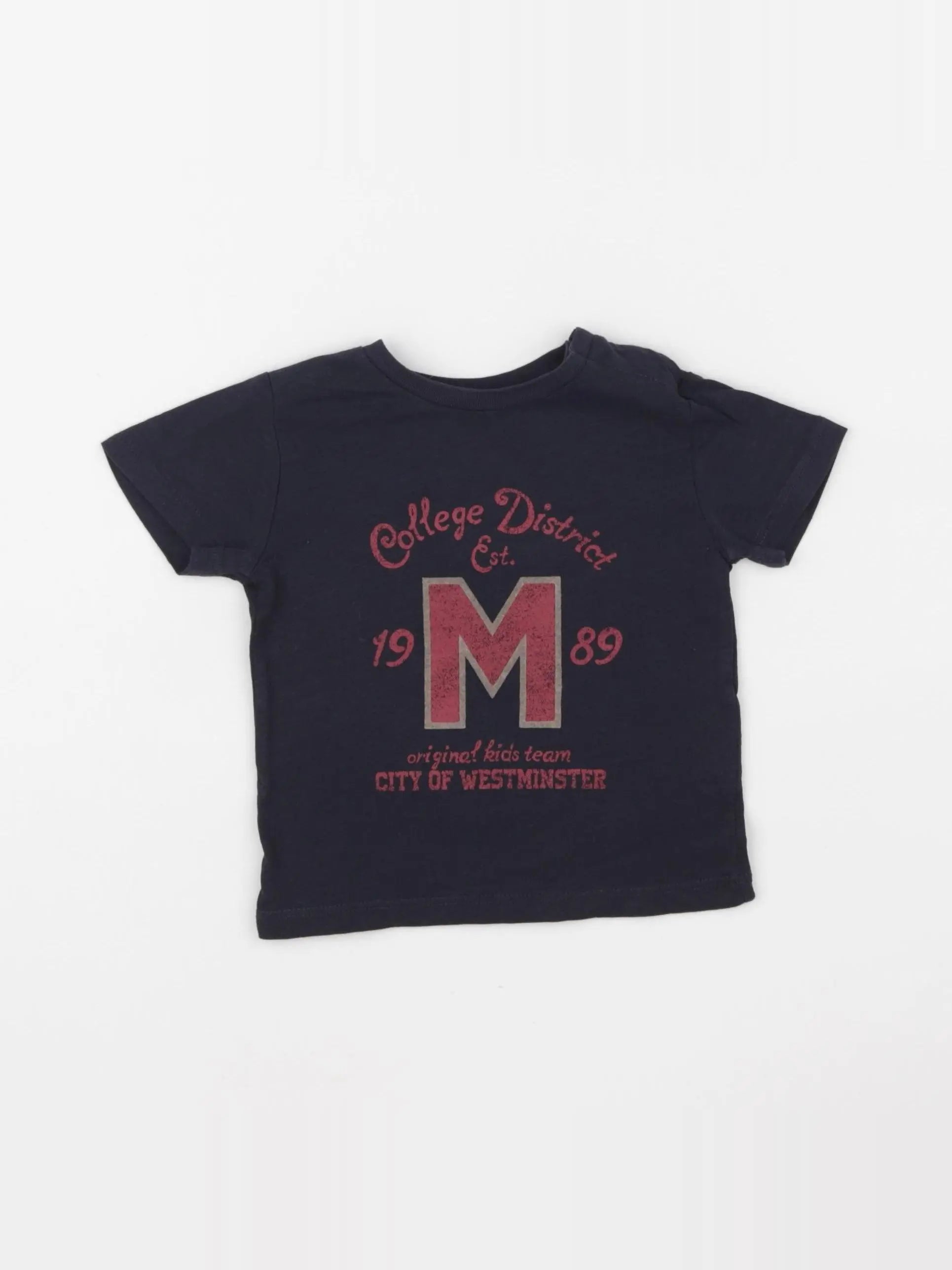 Boutchou - tee-shirt bleu - 9 mois