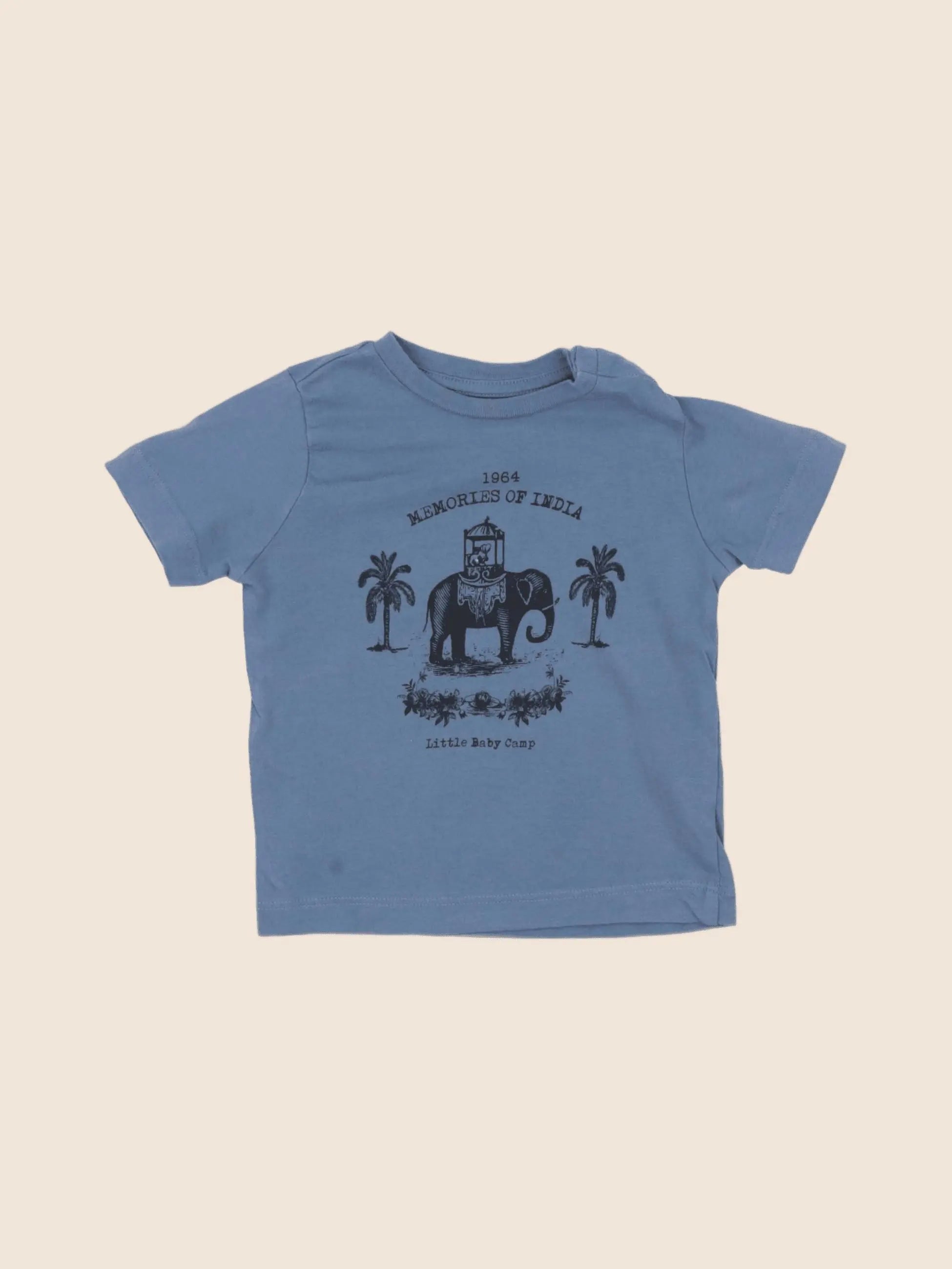 Boutchou - tee-shirt bleu - 6 mois