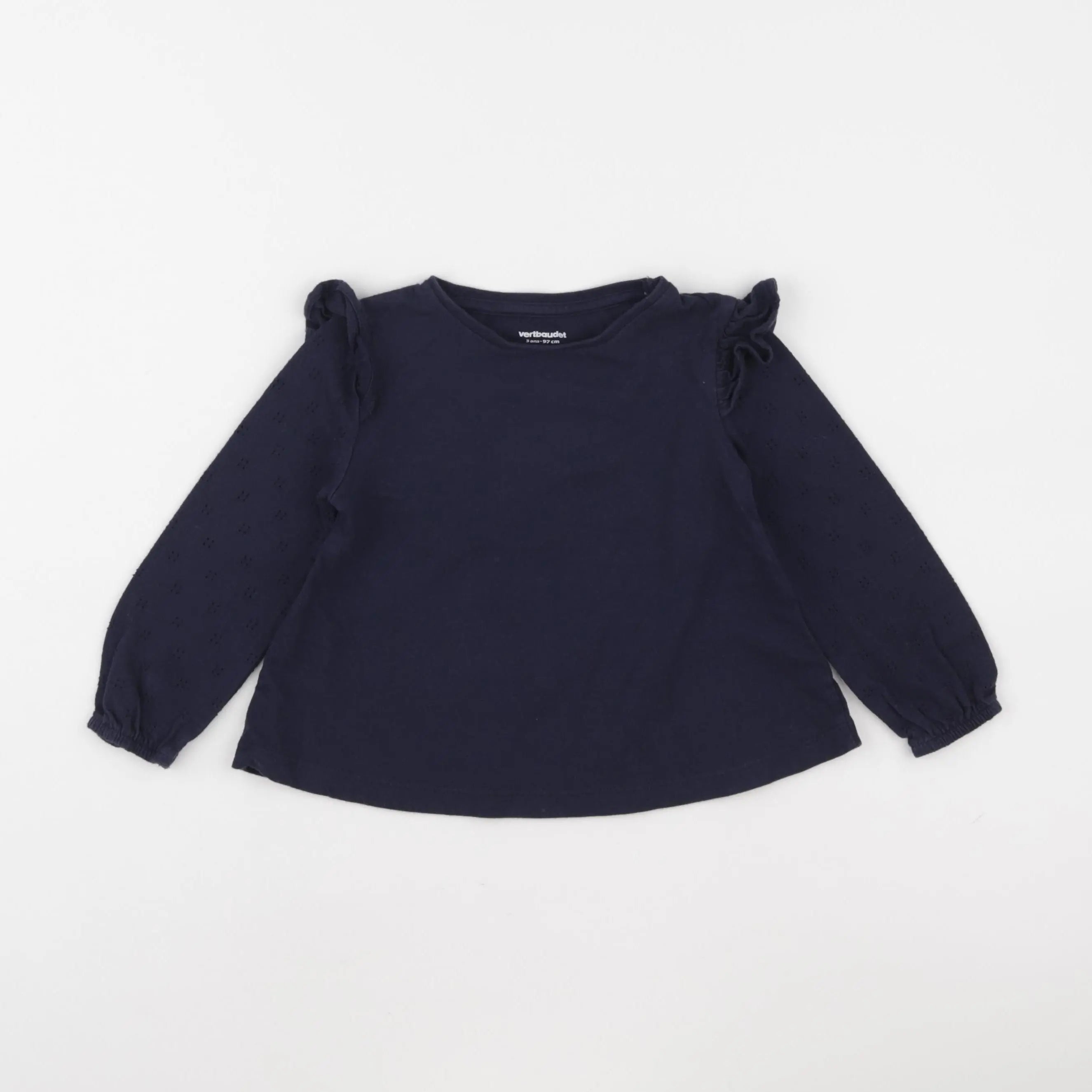 Vertbaudet - tee-shirt bleu - 3 ans