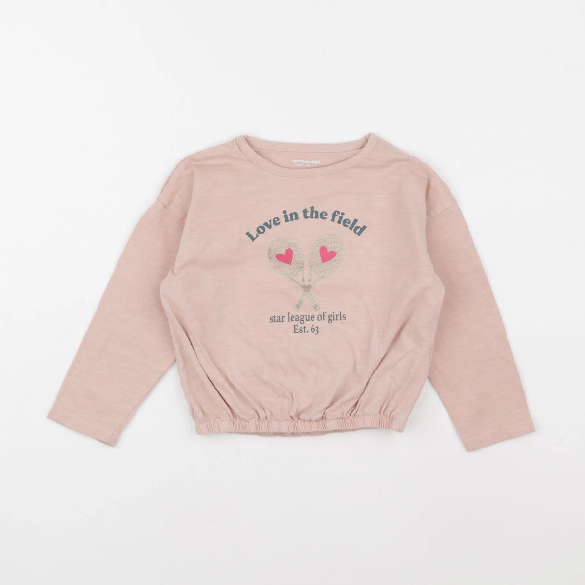 Vertbaudet - tee-shirt rose - 4 ans
