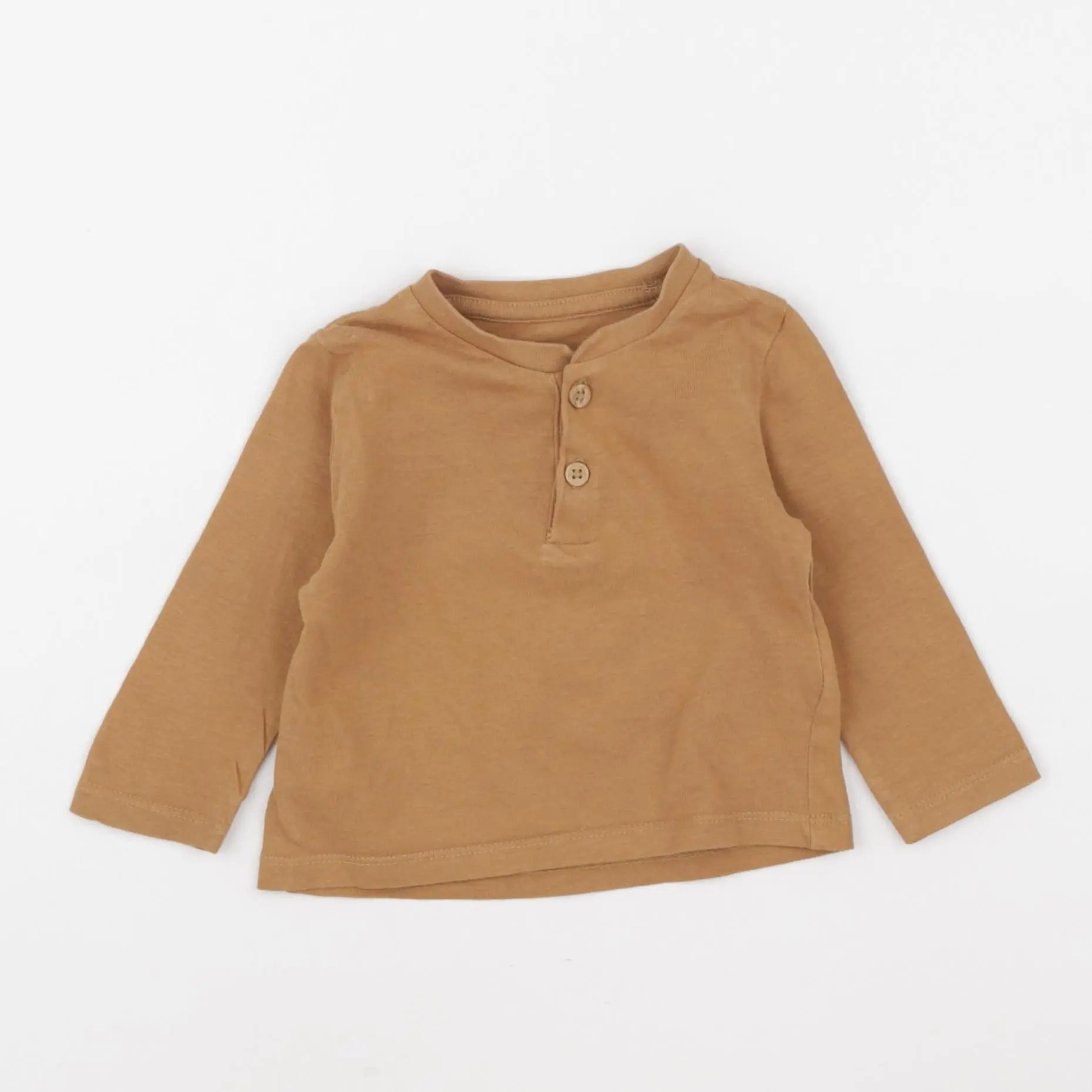 Vertbaudet - tee-shirt marron - 6 mois