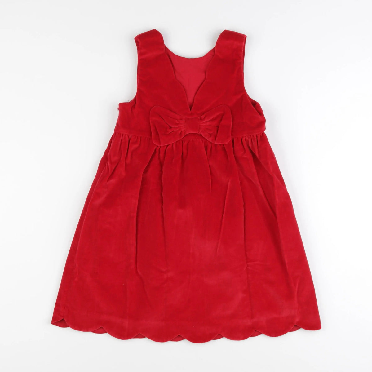 Vertbaudet - robe rouge - 8 ans