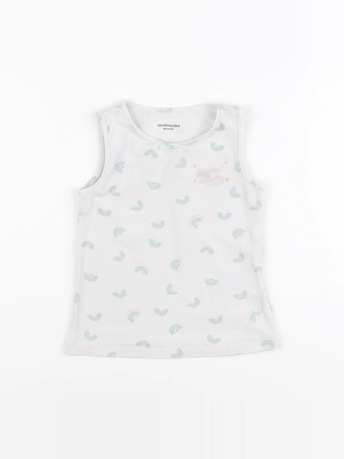 Vertbaudet - maillot de corps blanc - 2 ans