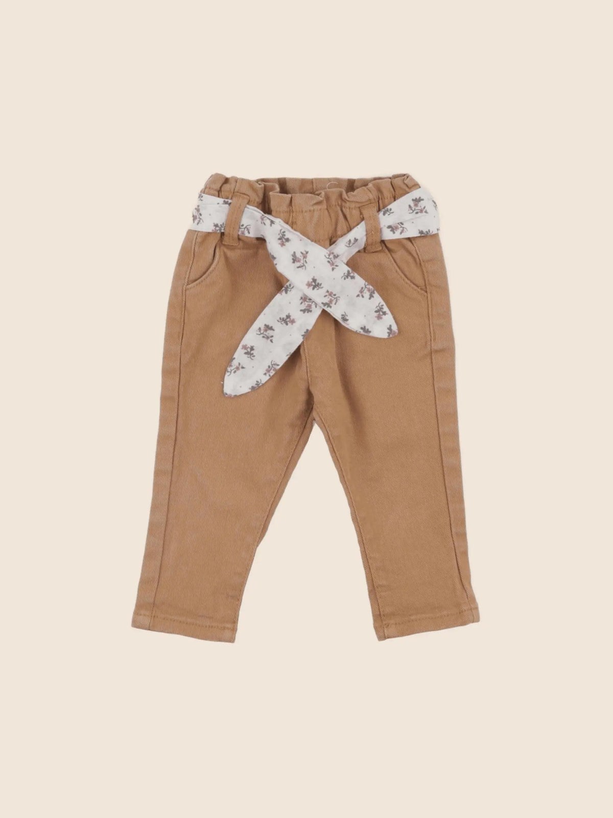 Vertbaudet - jean orange - 6 mois