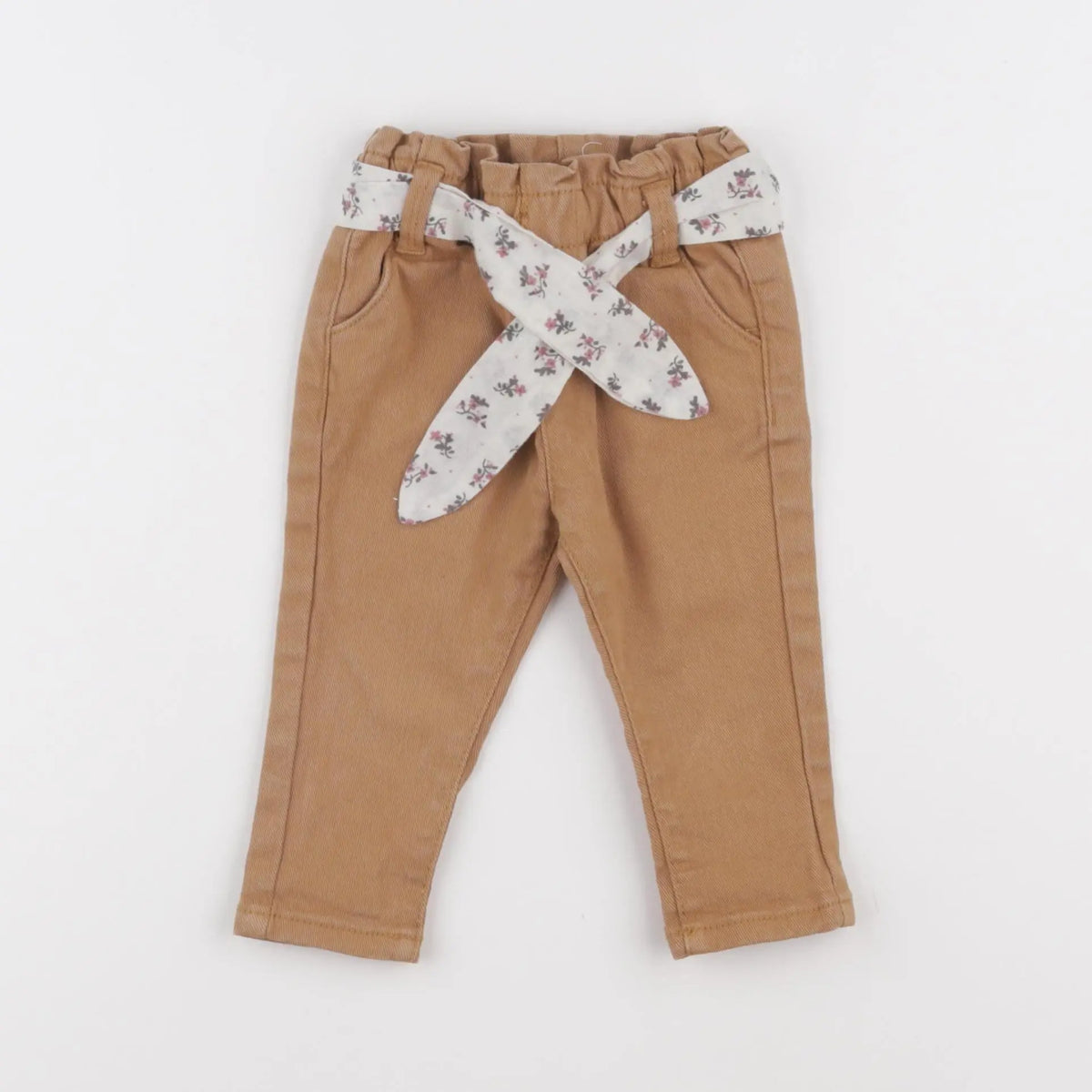 Vertbaudet - jean orange - 6 mois