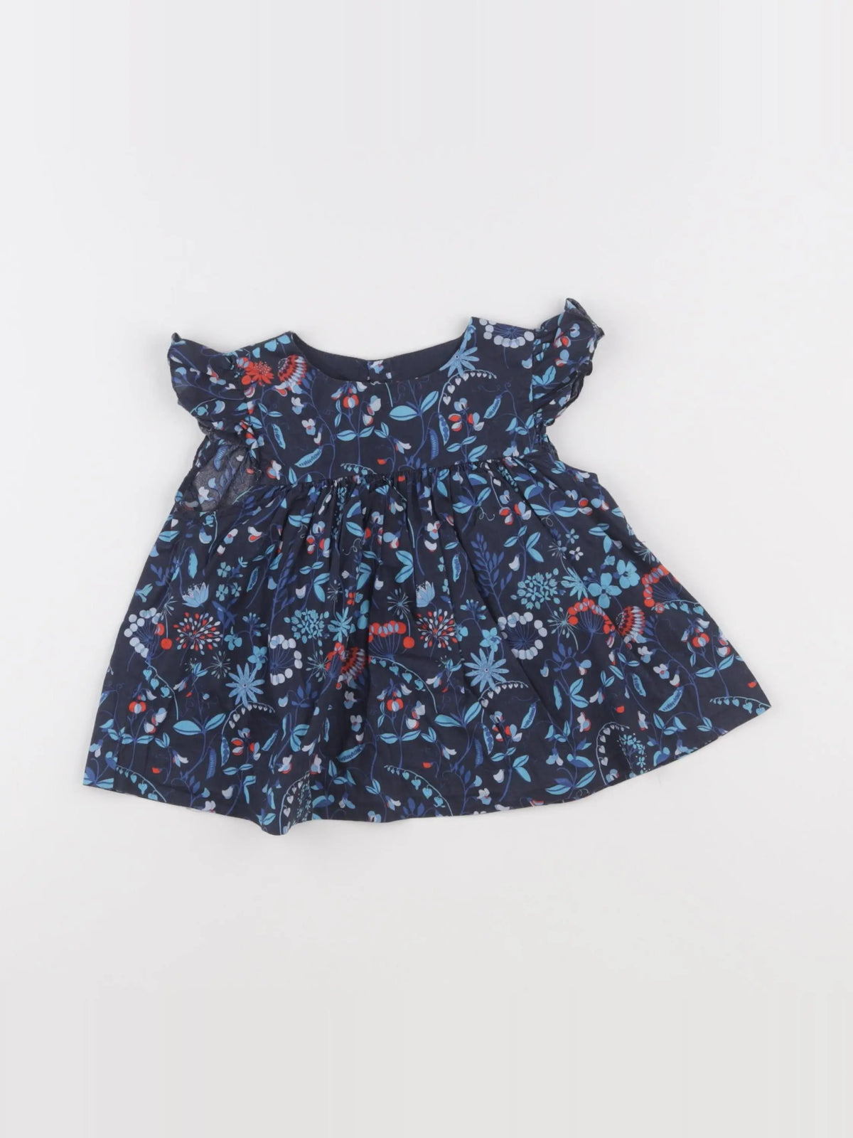Jacadi - blouse liberty bleu - 24 mois