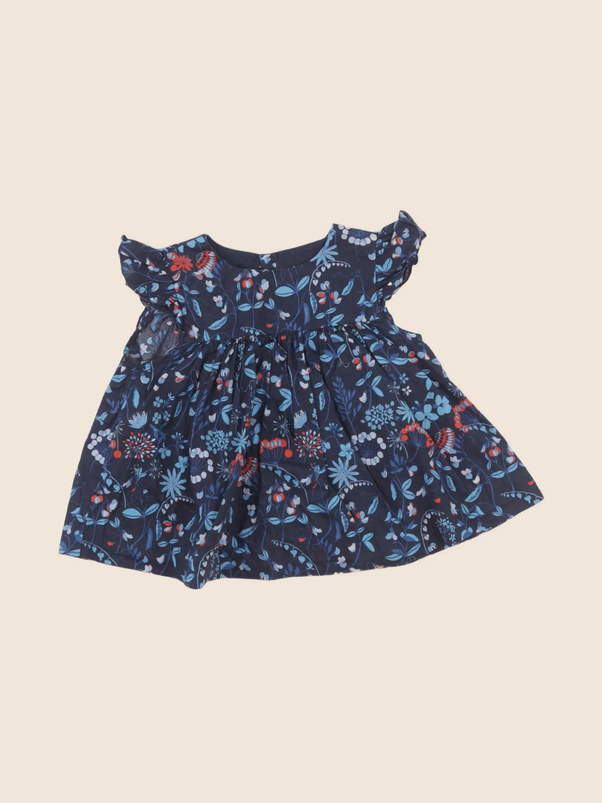 Jacadi - blouse liberty bleu - 24 mois