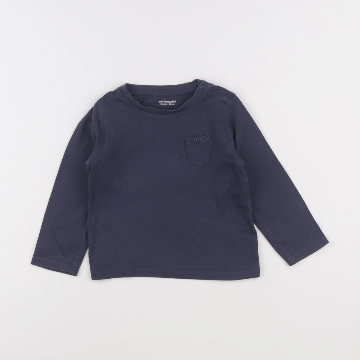 Vertbaudet - tee-shirt bleu - 24 mois