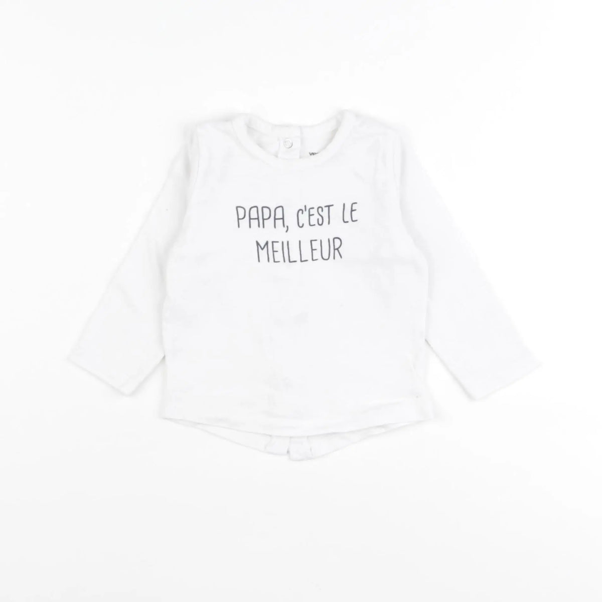 Vertbaudet - tee-shirt blanc - 6 mois