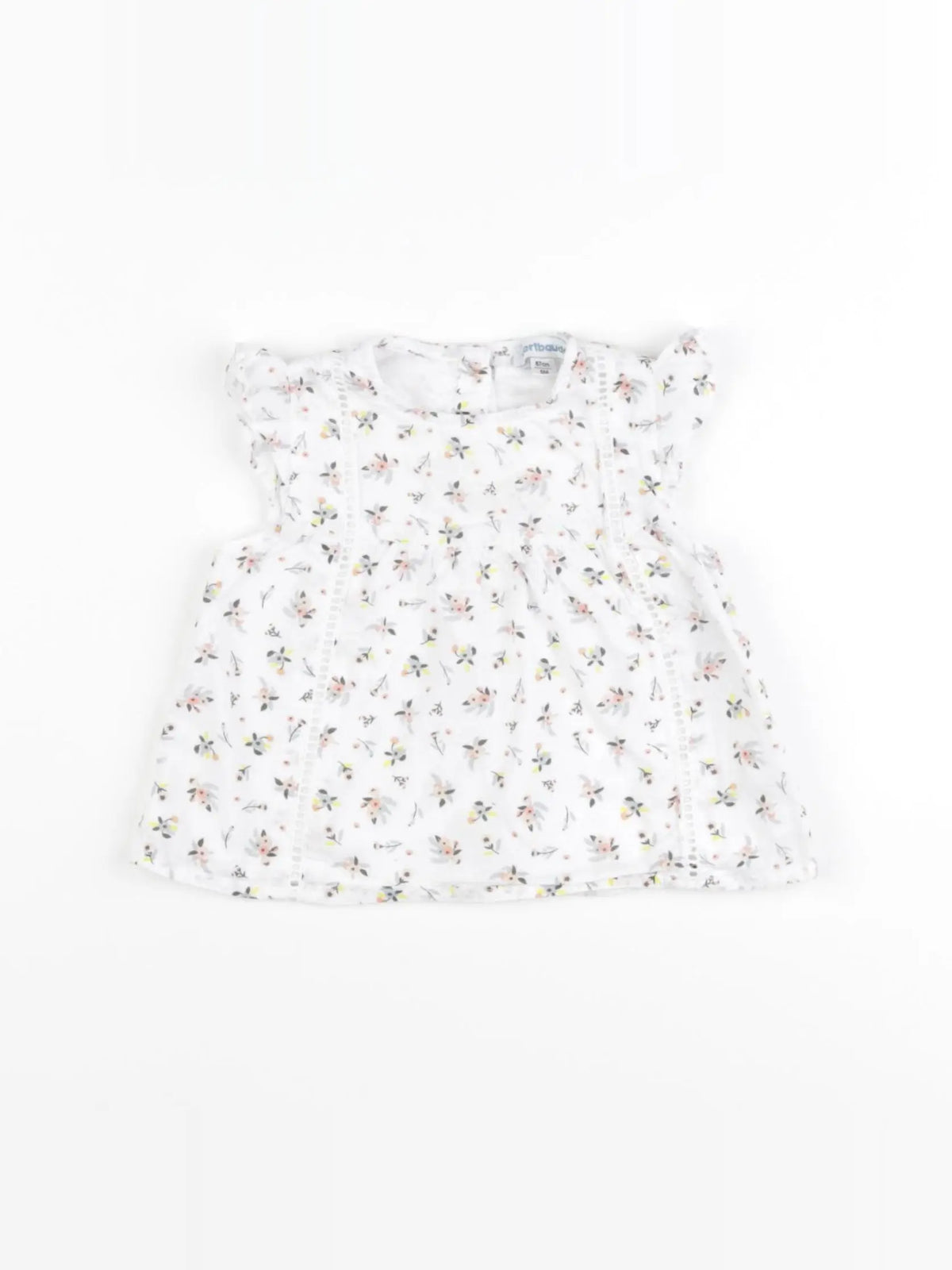 Vertbaudet - blouse blanc - 6 mois