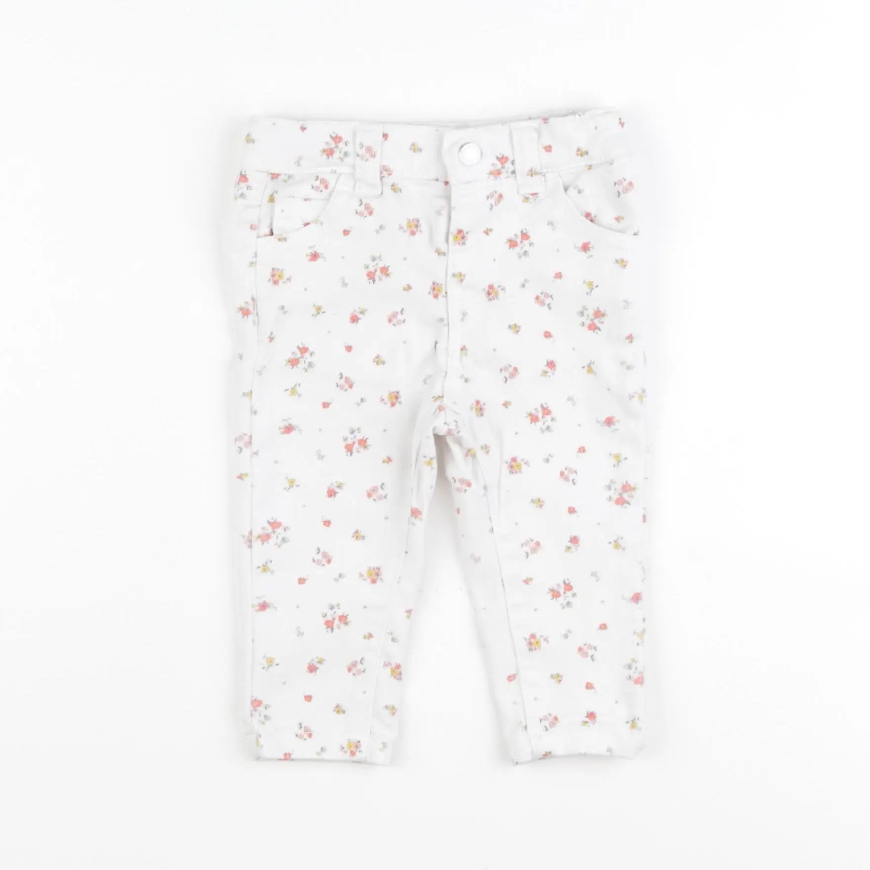 Vertbaudet - jean blanc - 6 mois