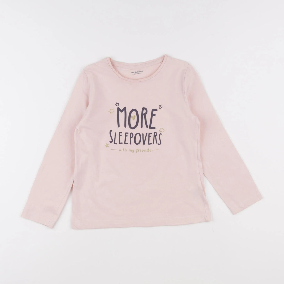 Vertbaudet - tee-shirt rose - 6 ans