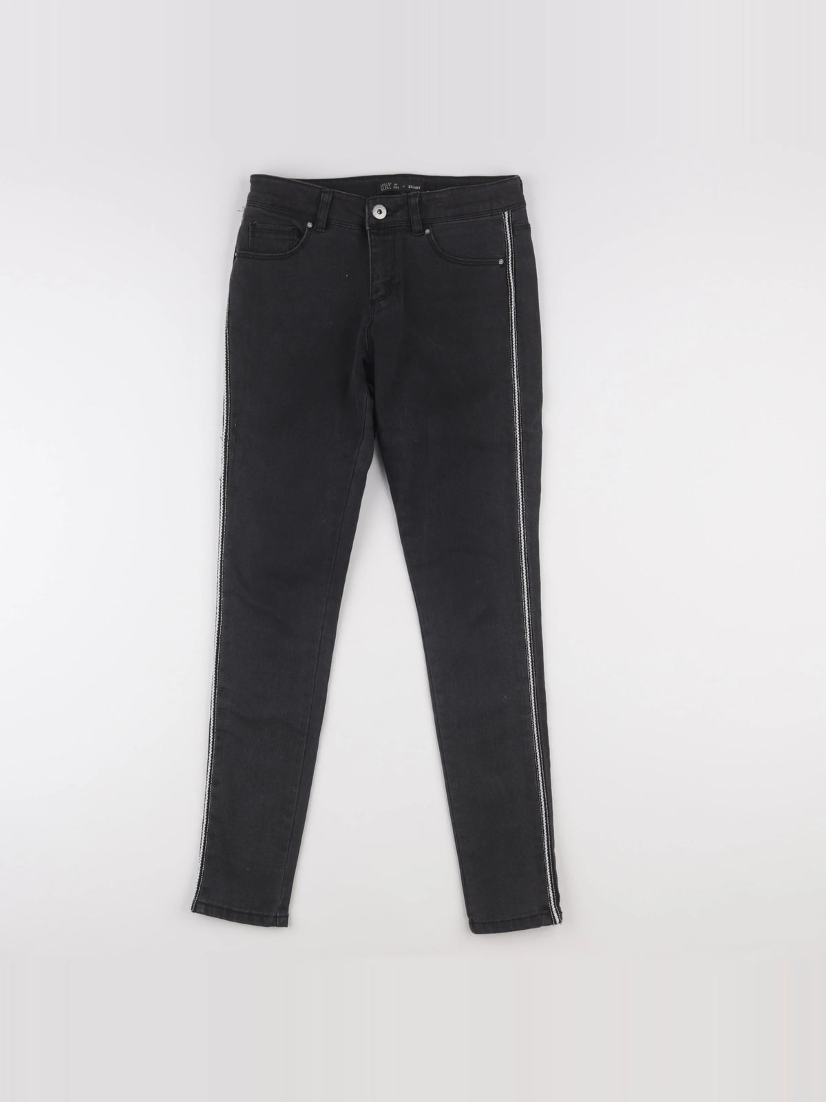 IKKS - jean noir, gris - 12 ans