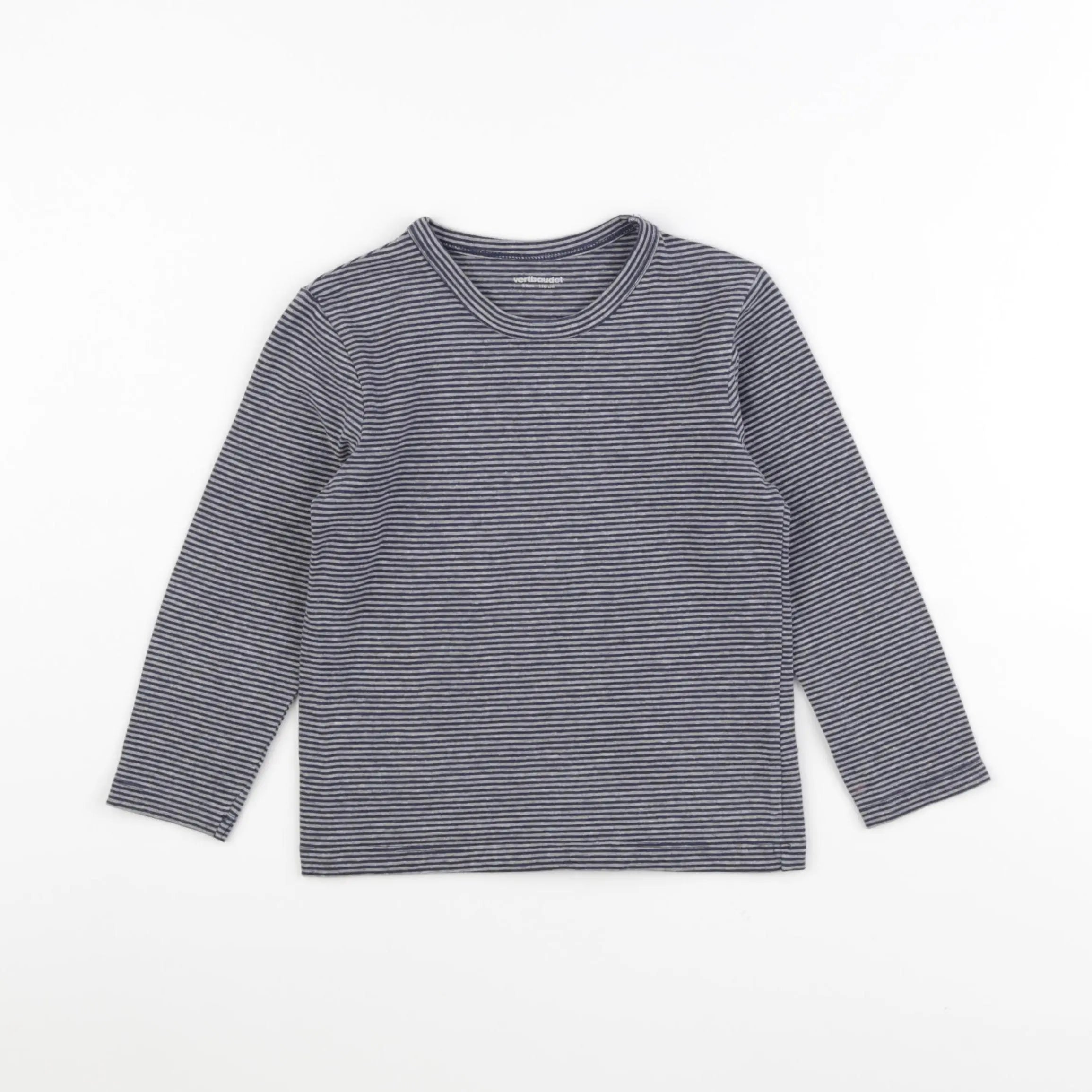 Vertbaudet - tee-shirt bleu, gris - 5 ans