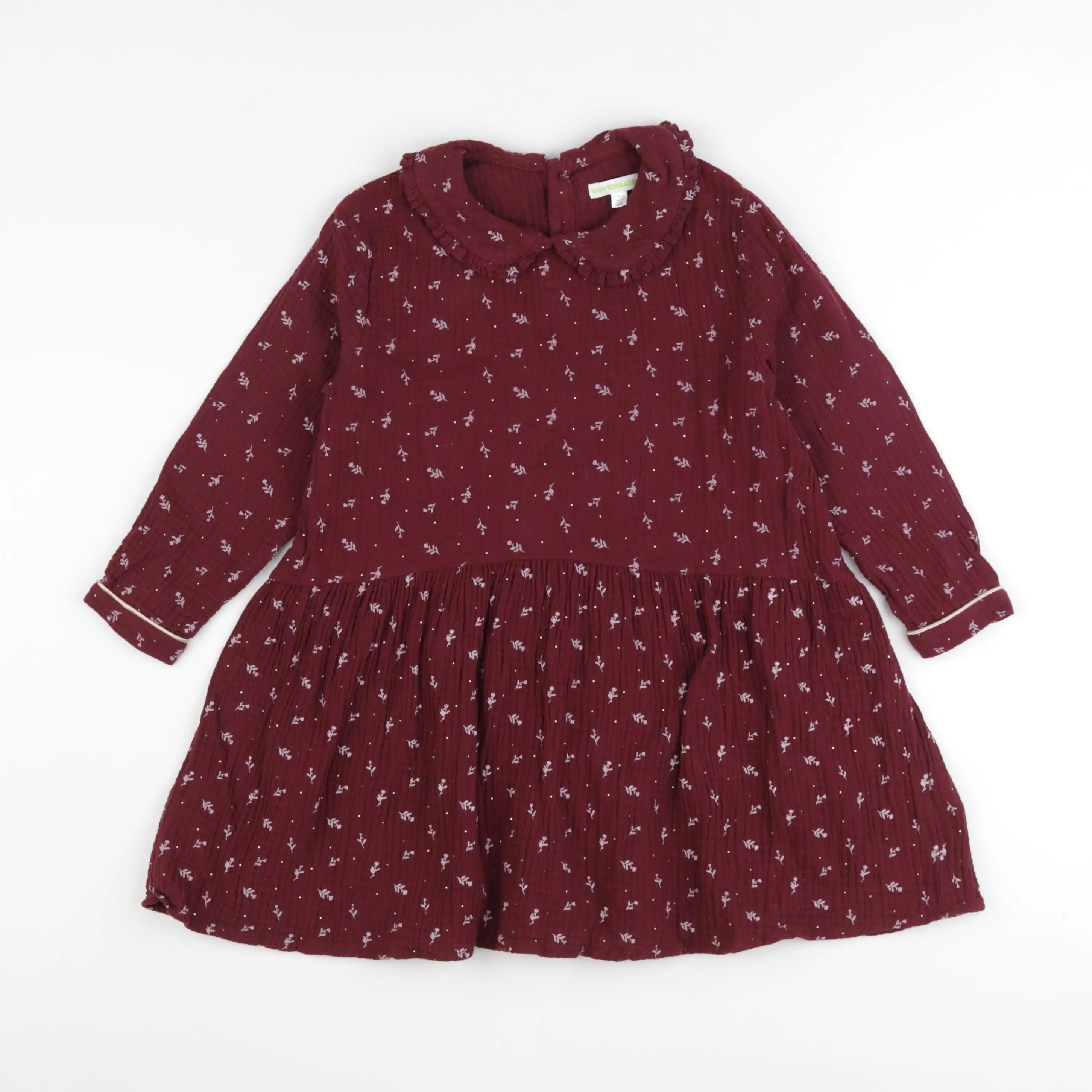 Vertbaudet - robe rouge - 6 ans