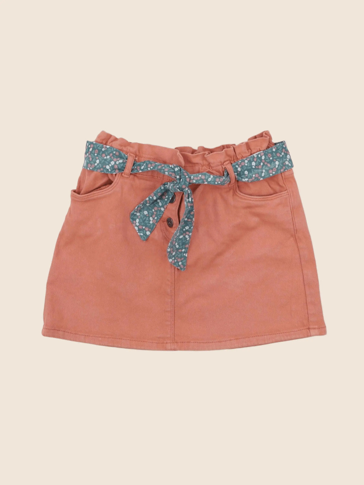Vertbaudet - jupe orange - 10 ans