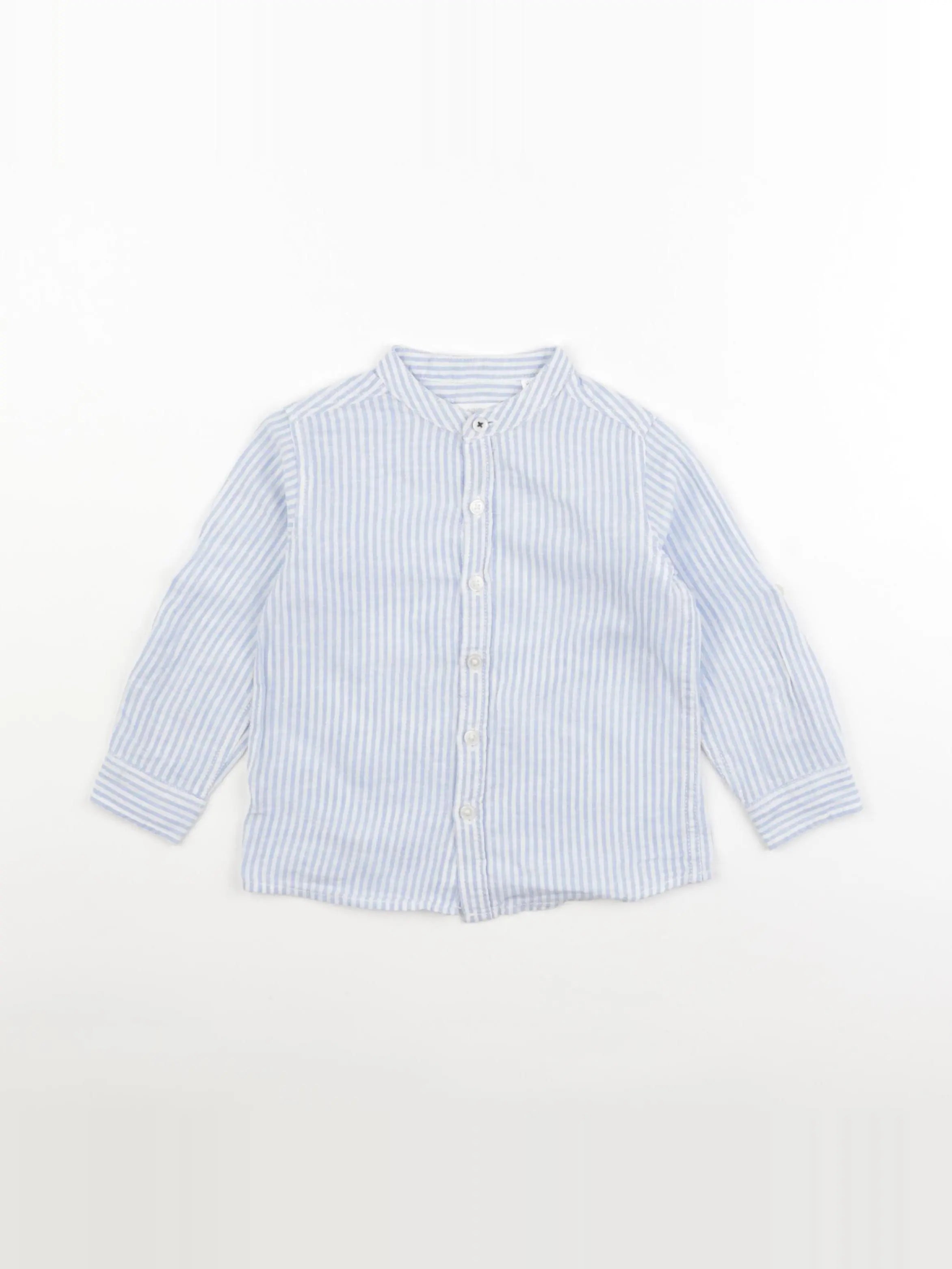 Mango - chemise bleu - 18/24 mois