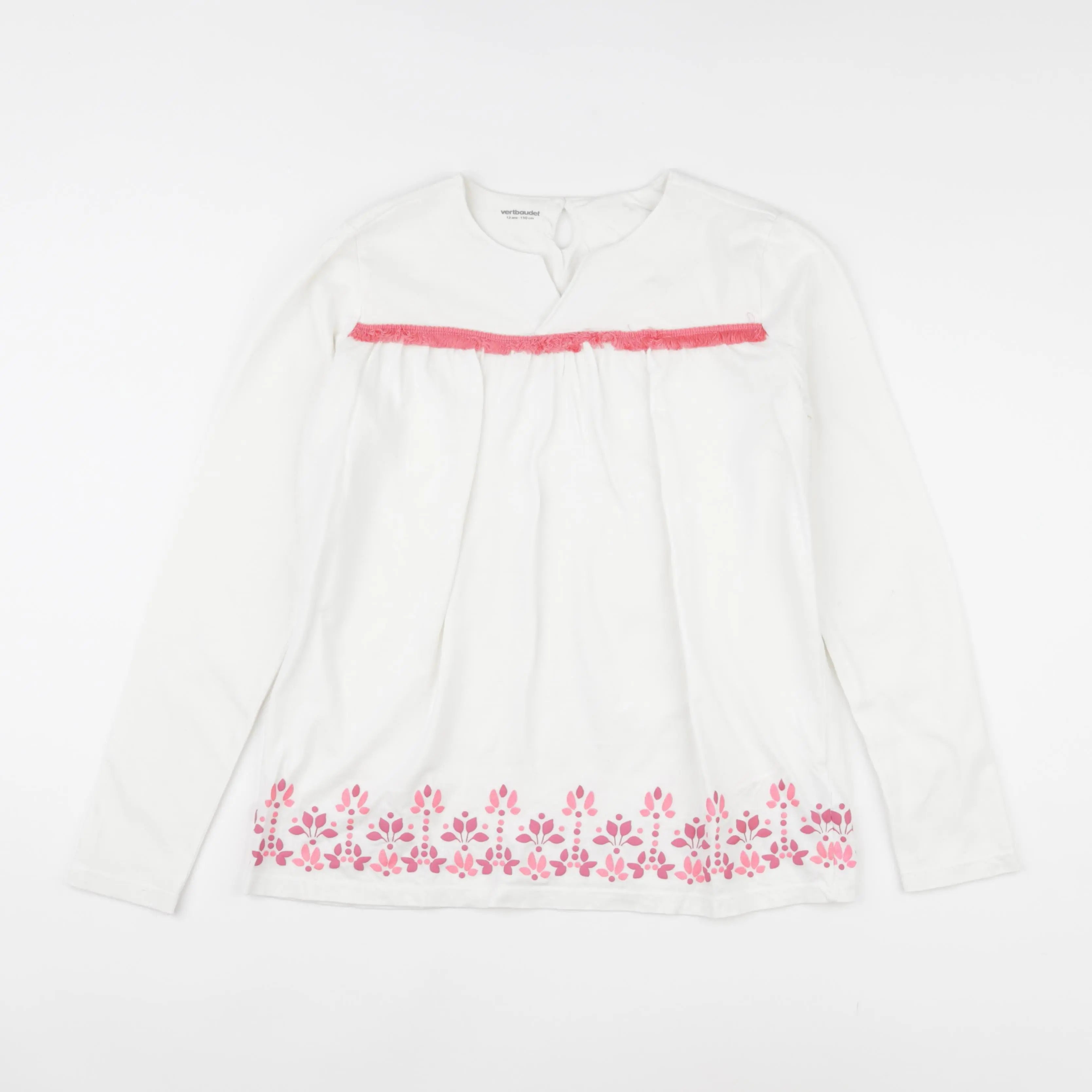 Vertbaudet - tee-shirt blanc - 12 ans