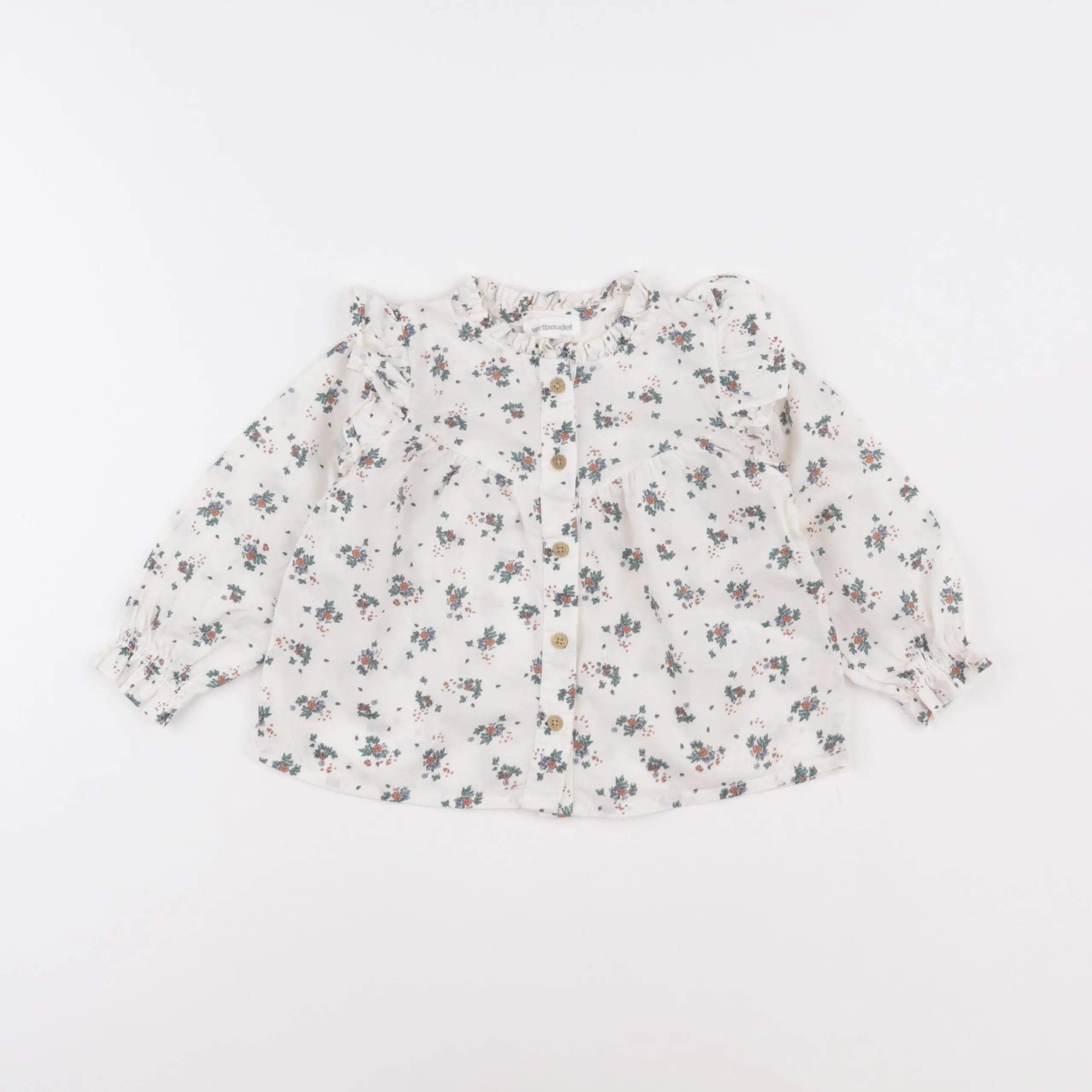 Vertbaudet - blouse vert - 12 mois