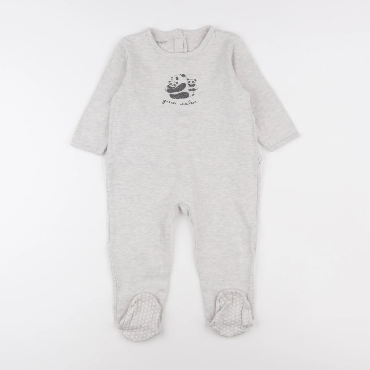 Vertbaudet - pyjama coton gris - 24 mois