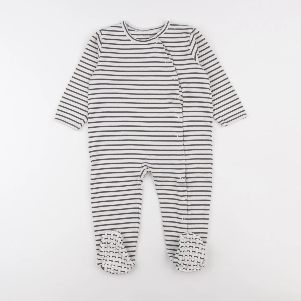 Vertbaudet - pyjama coton noir - 24 mois