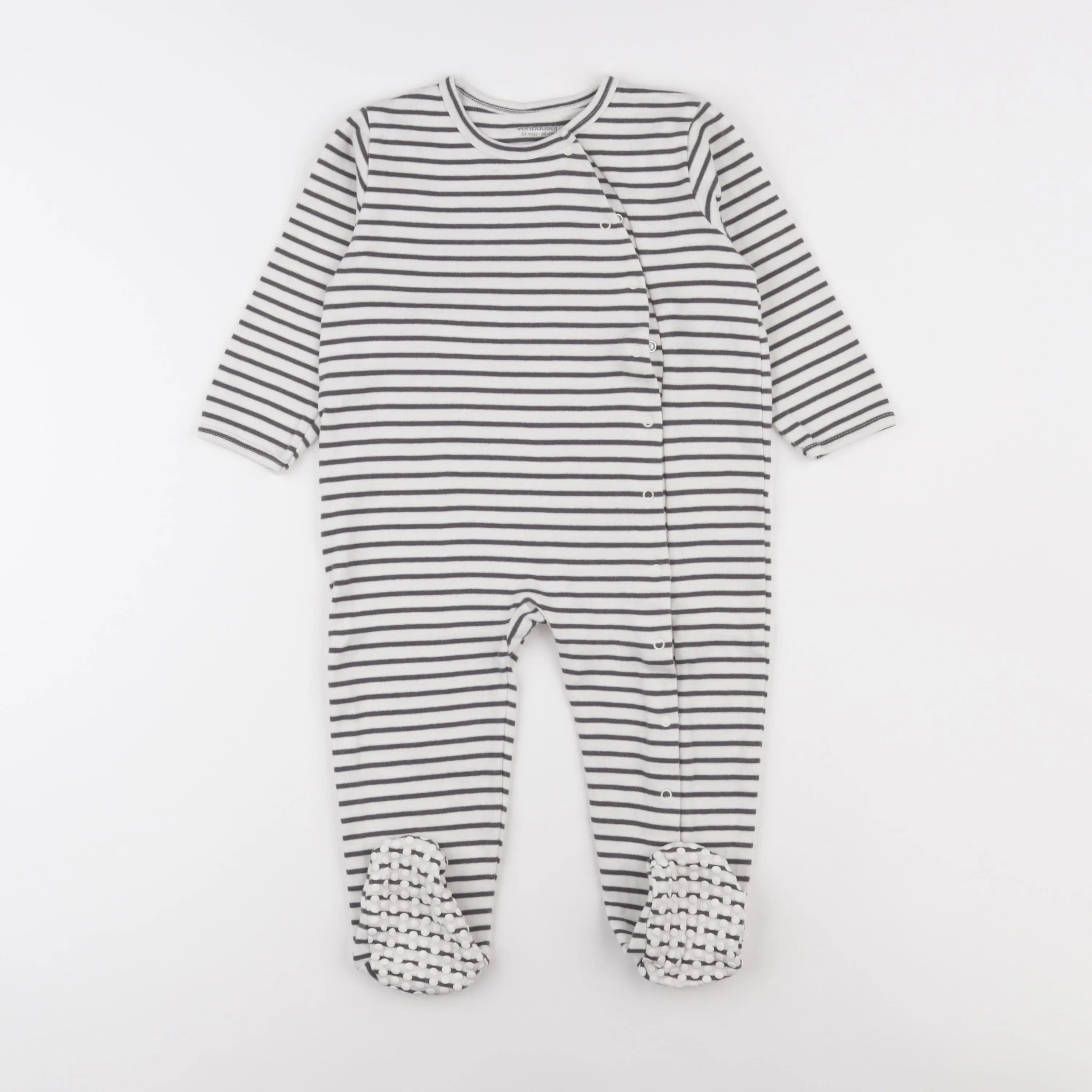 Vertbaudet - pyjama coton noir - 24 mois