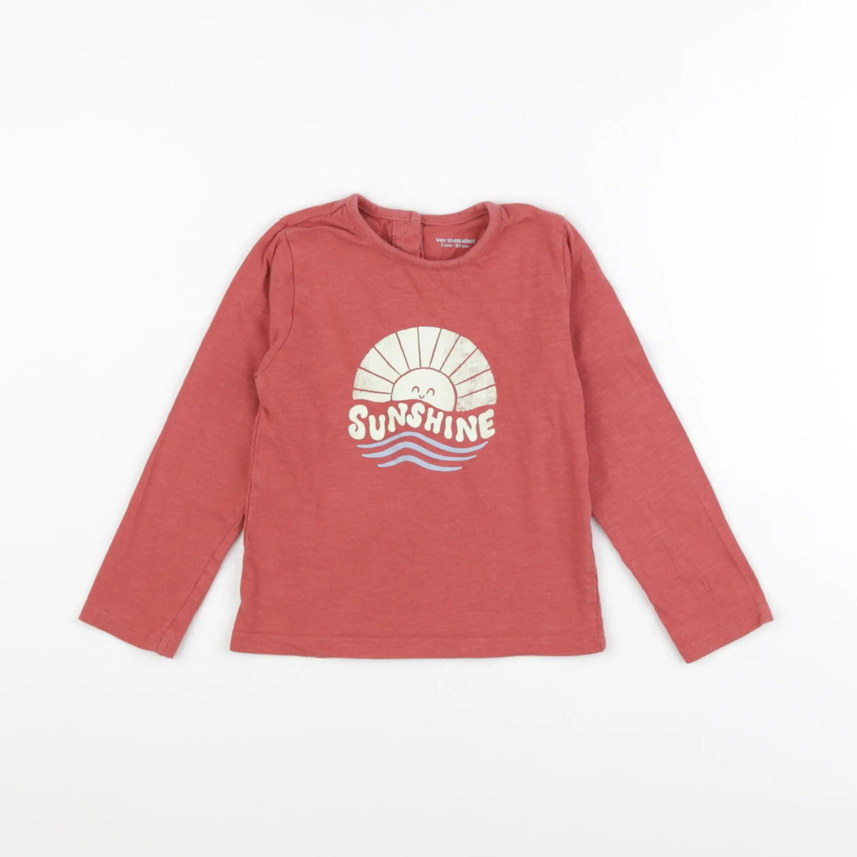 Vertbaudet - tee-shirt rouge - 3 ans