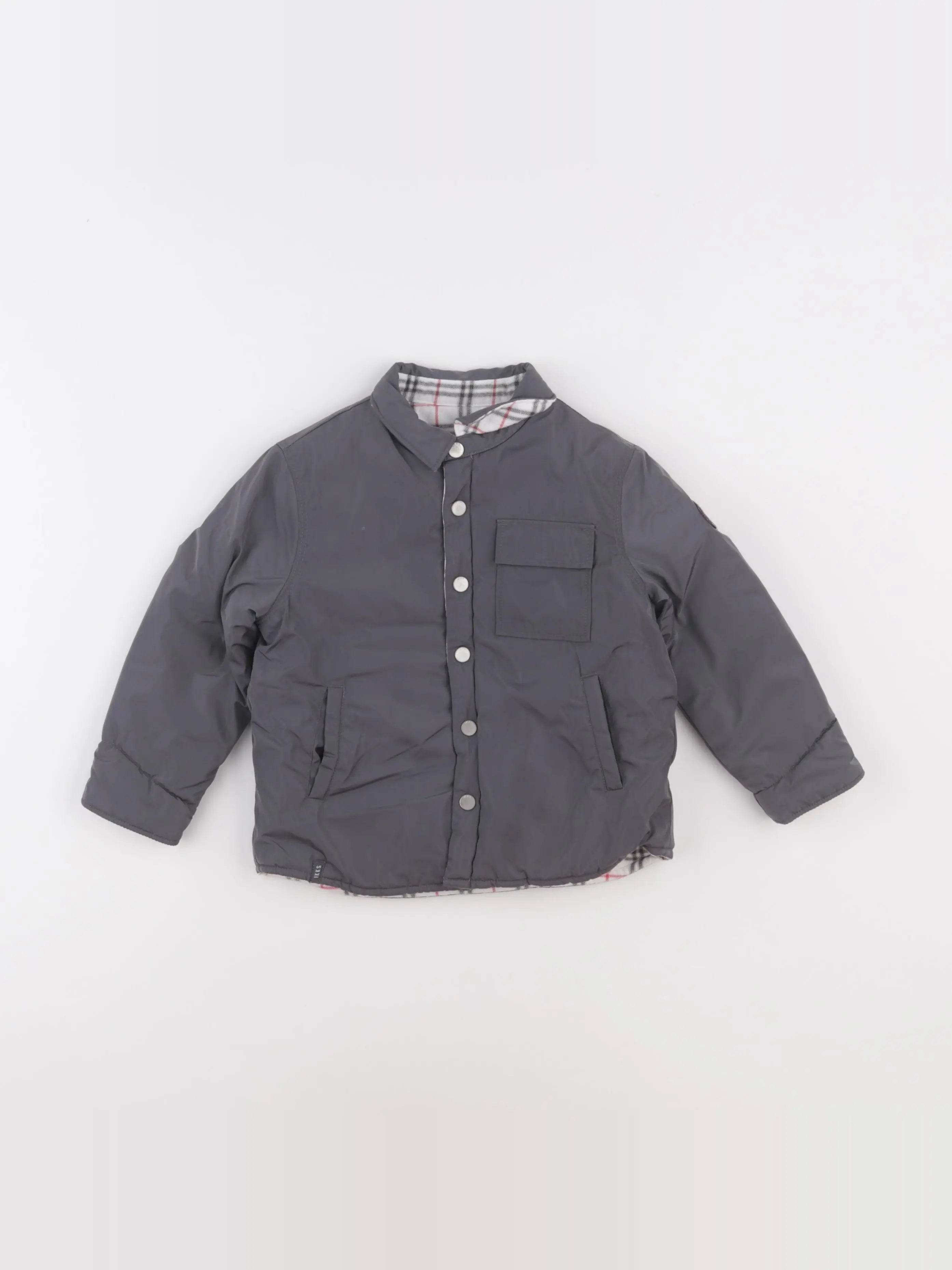 IKKS - veste réversible gris - 2 ans