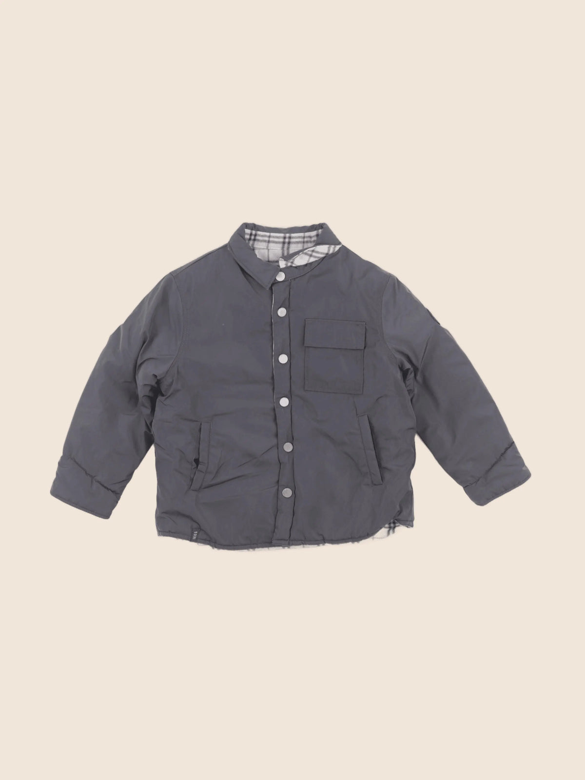 IKKS - veste réversible gris - 2 ans