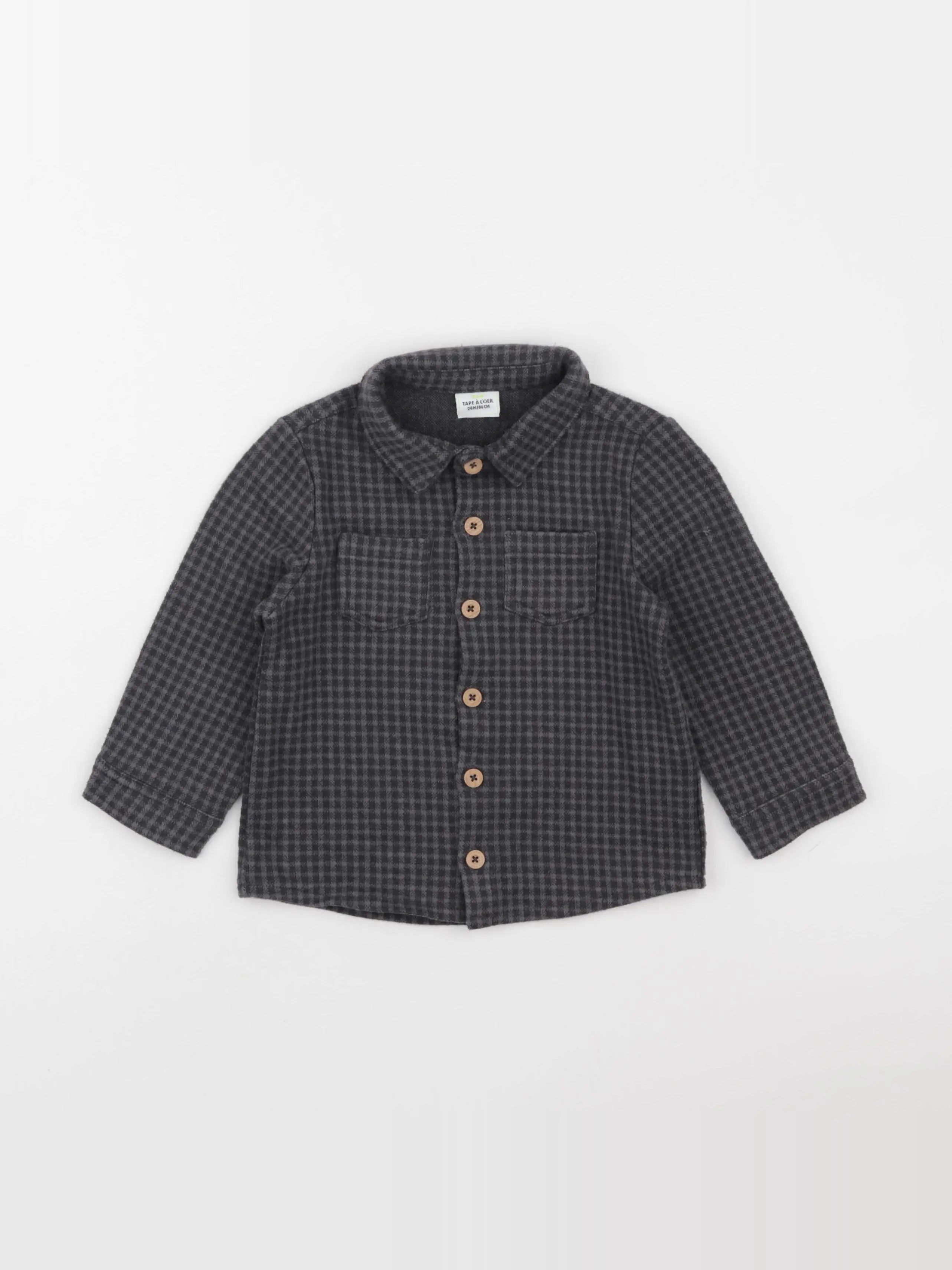 Tape à l'oeil - chemise gris - 24 mois