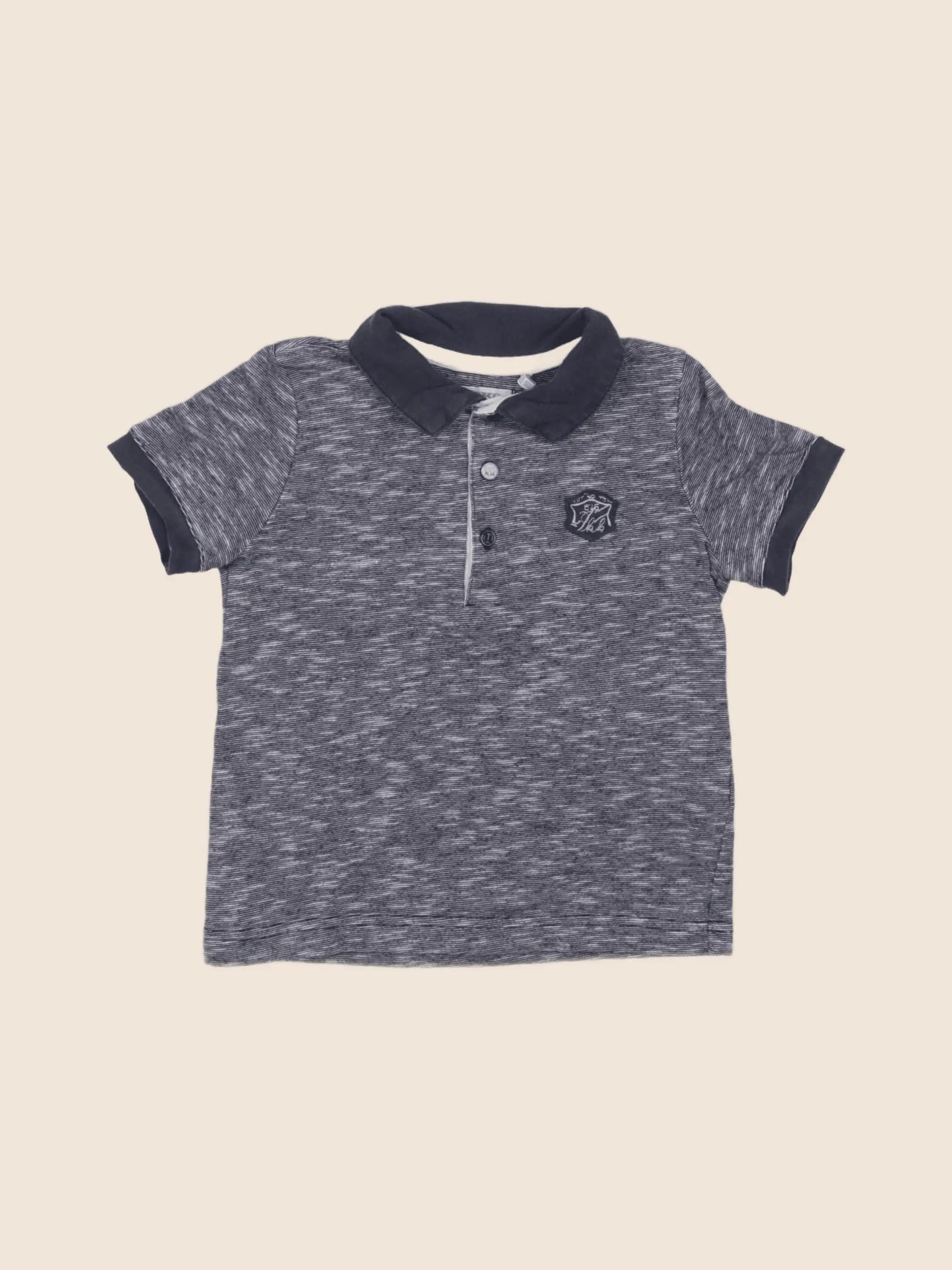 IKKS - polo bleu - 18 mois