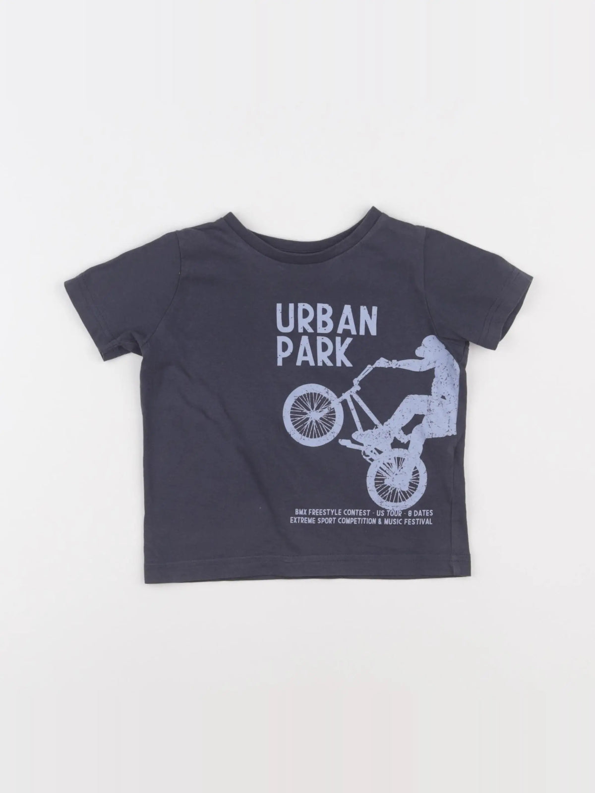 Vertbaudet - tee-shirt bleu - 2 ans