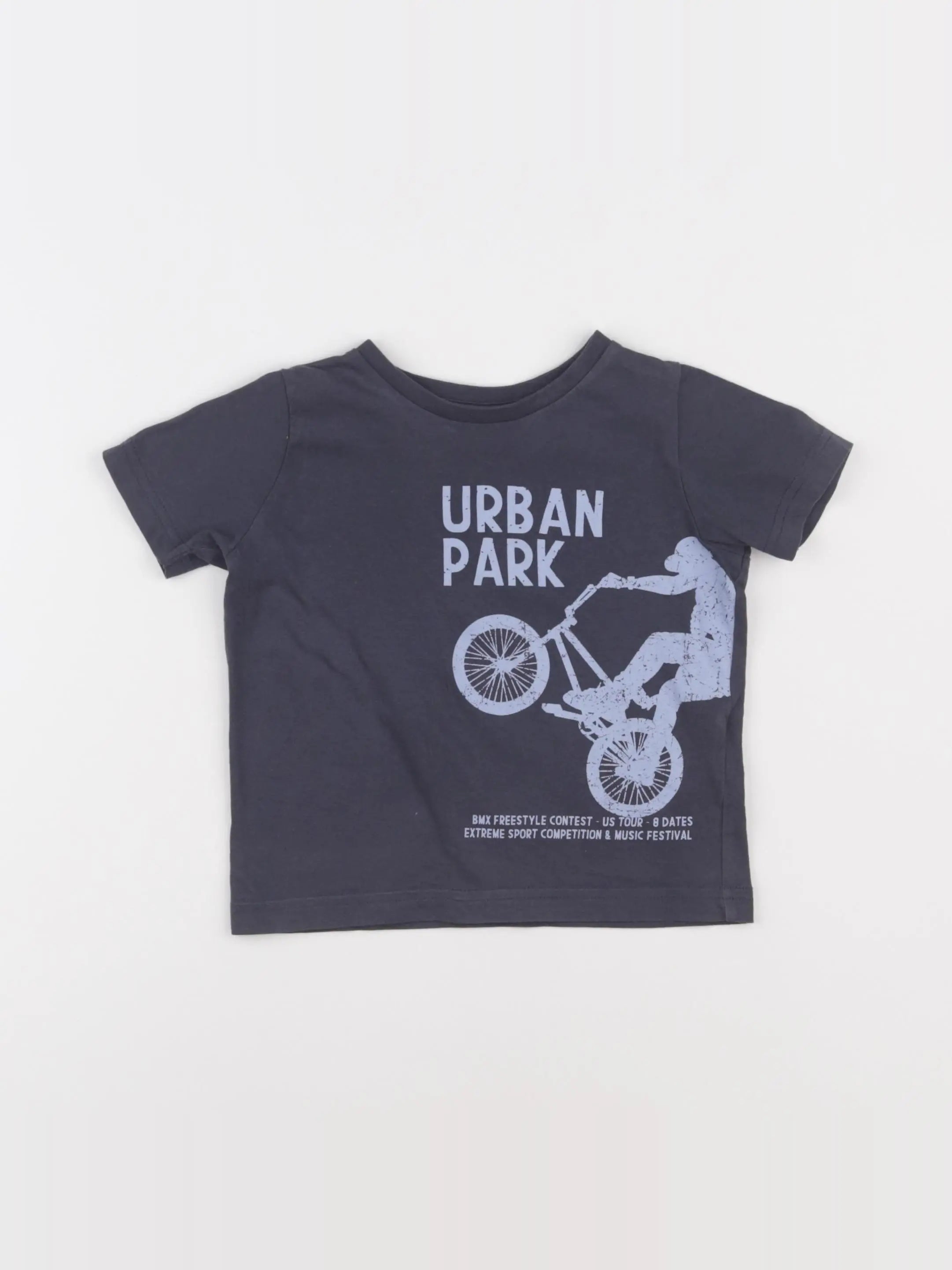 Vertbaudet - tee-shirt bleu - 2 ans