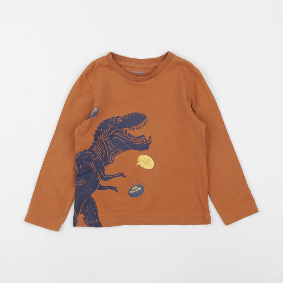 Vertbaudet - tee-shirt marron - 5 ans
