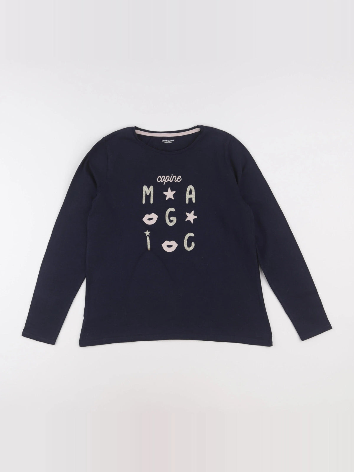 Vertbaudet - tee-shirt bleu - 14 ans