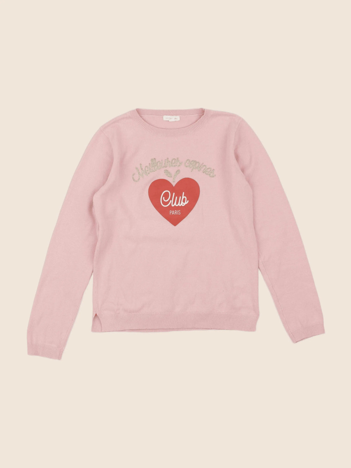 Vertbaudet - pull rose - 10 ans