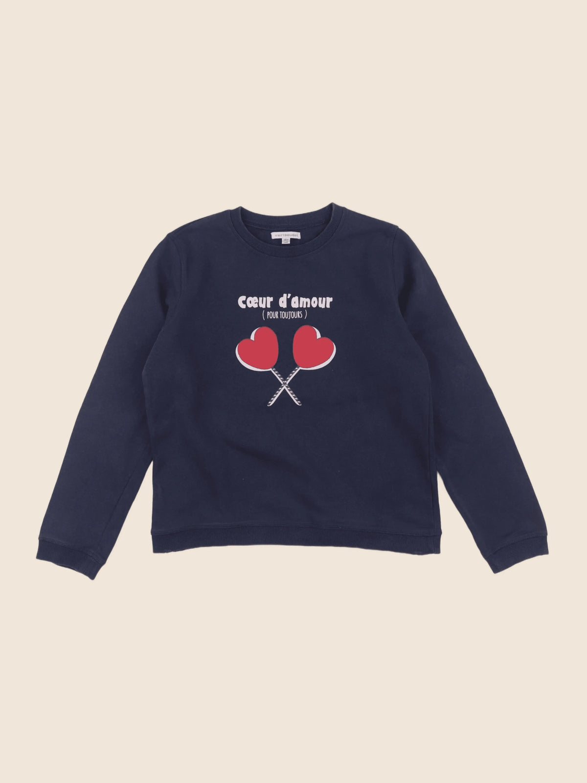 Vertbaudet - sweat multicolore - 14 ans