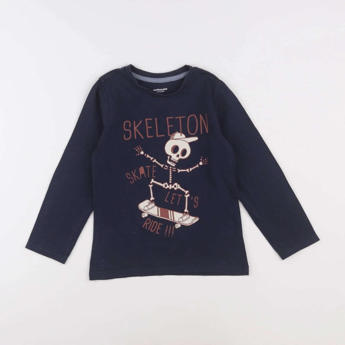 Vertbaudet - tee-shirt bleu - 6 ans