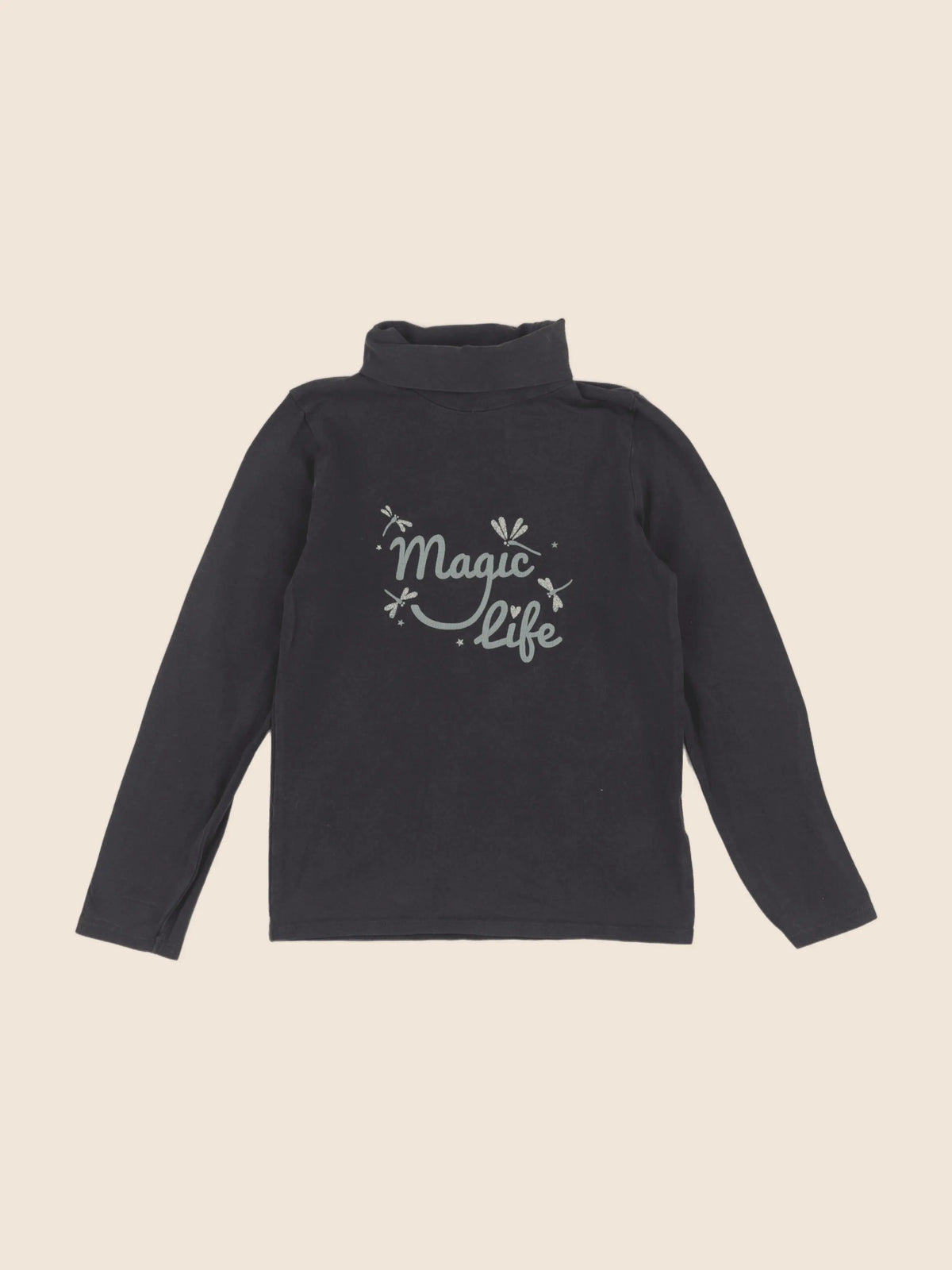 Vertbaudet - sous-pull taupe - 8 ans