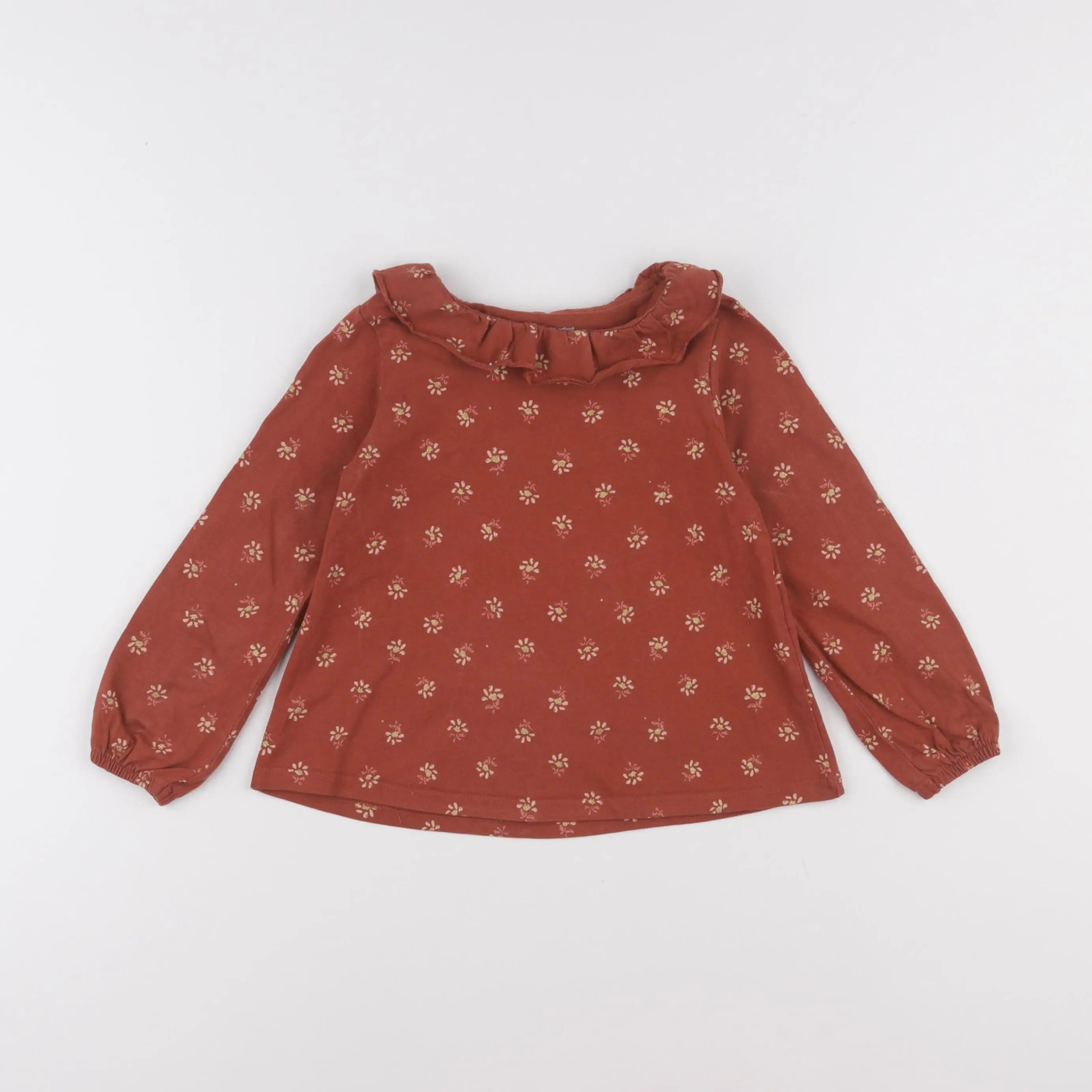 Vertbaudet - tee-shirt marron - 3 ans