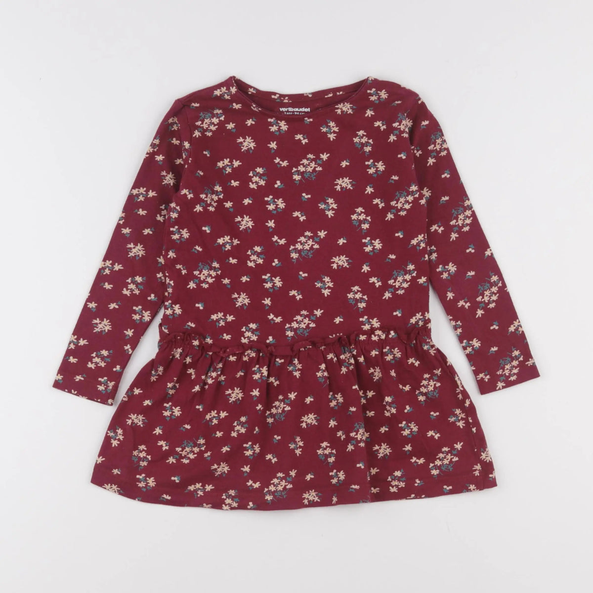 Vertbaudet - robe rouge - 3 ans