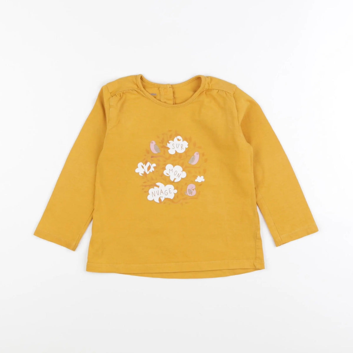 Vertbaudet - tee-shirt jaune - 2 ans