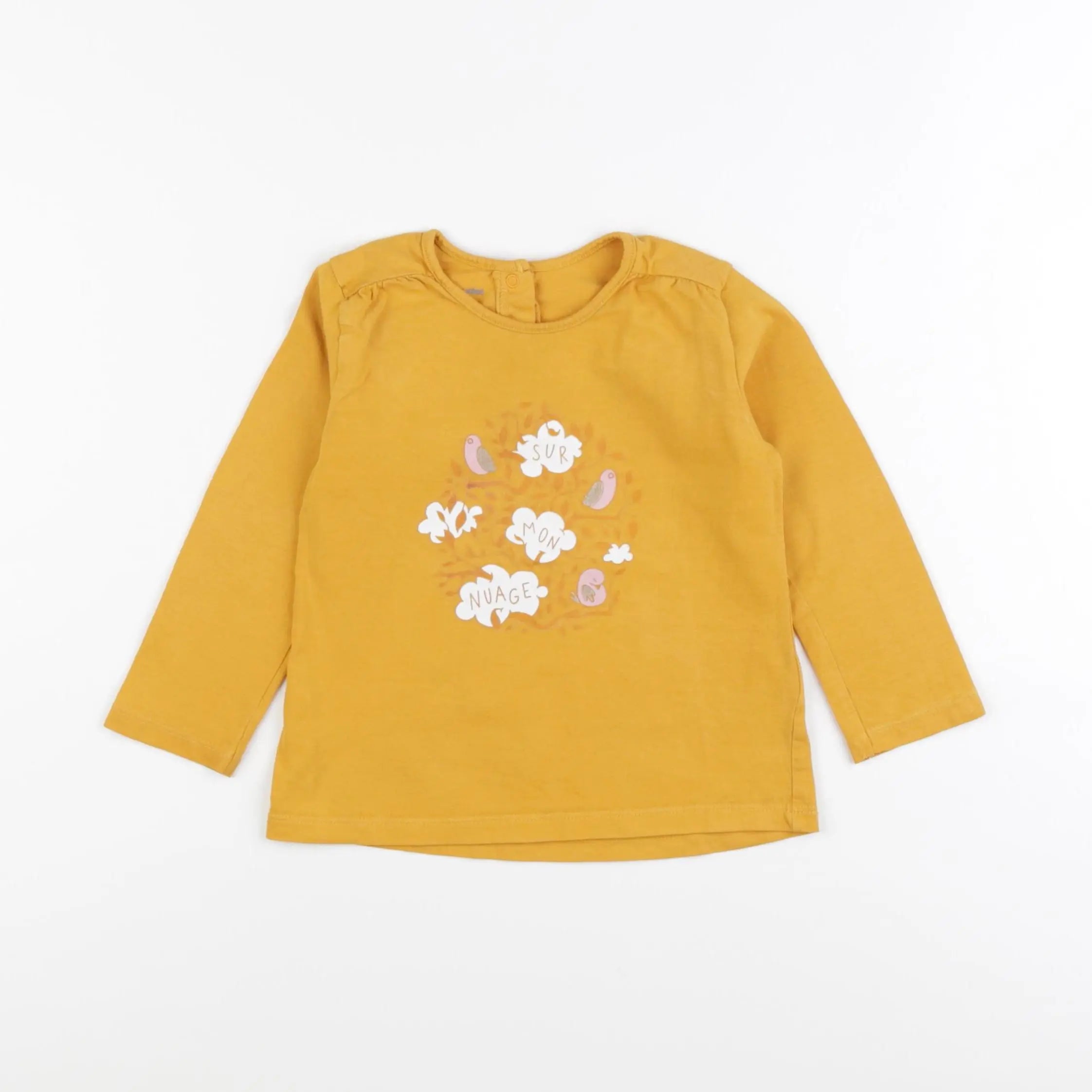 Vertbaudet - tee-shirt jaune - 2 ans