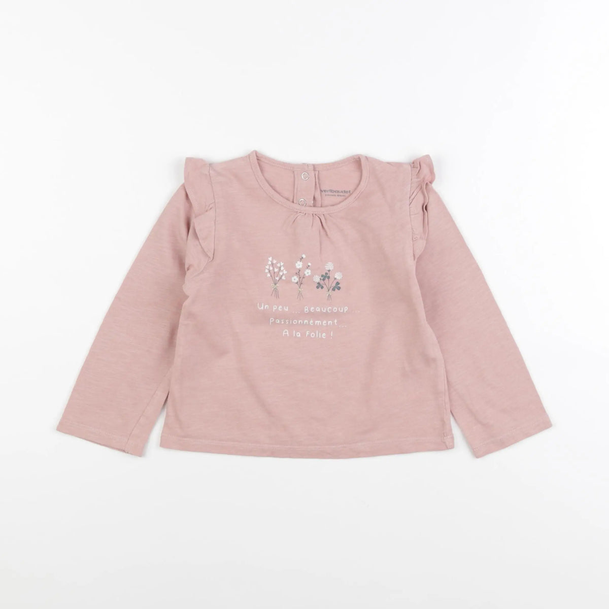 Vertbaudet - tee-shirt rose - 24 mois