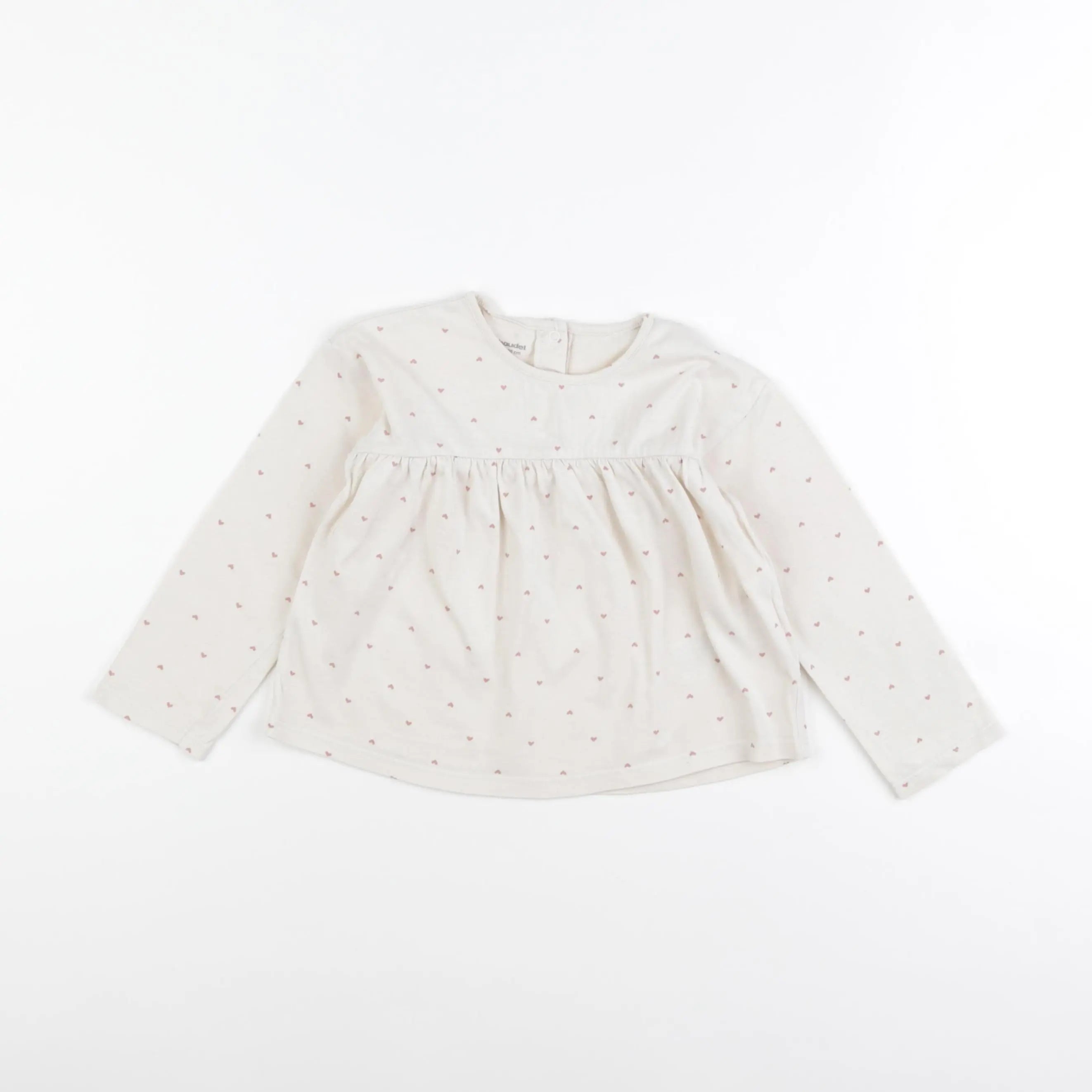 Vertbaudet - tee-shirt beige - 24 mois