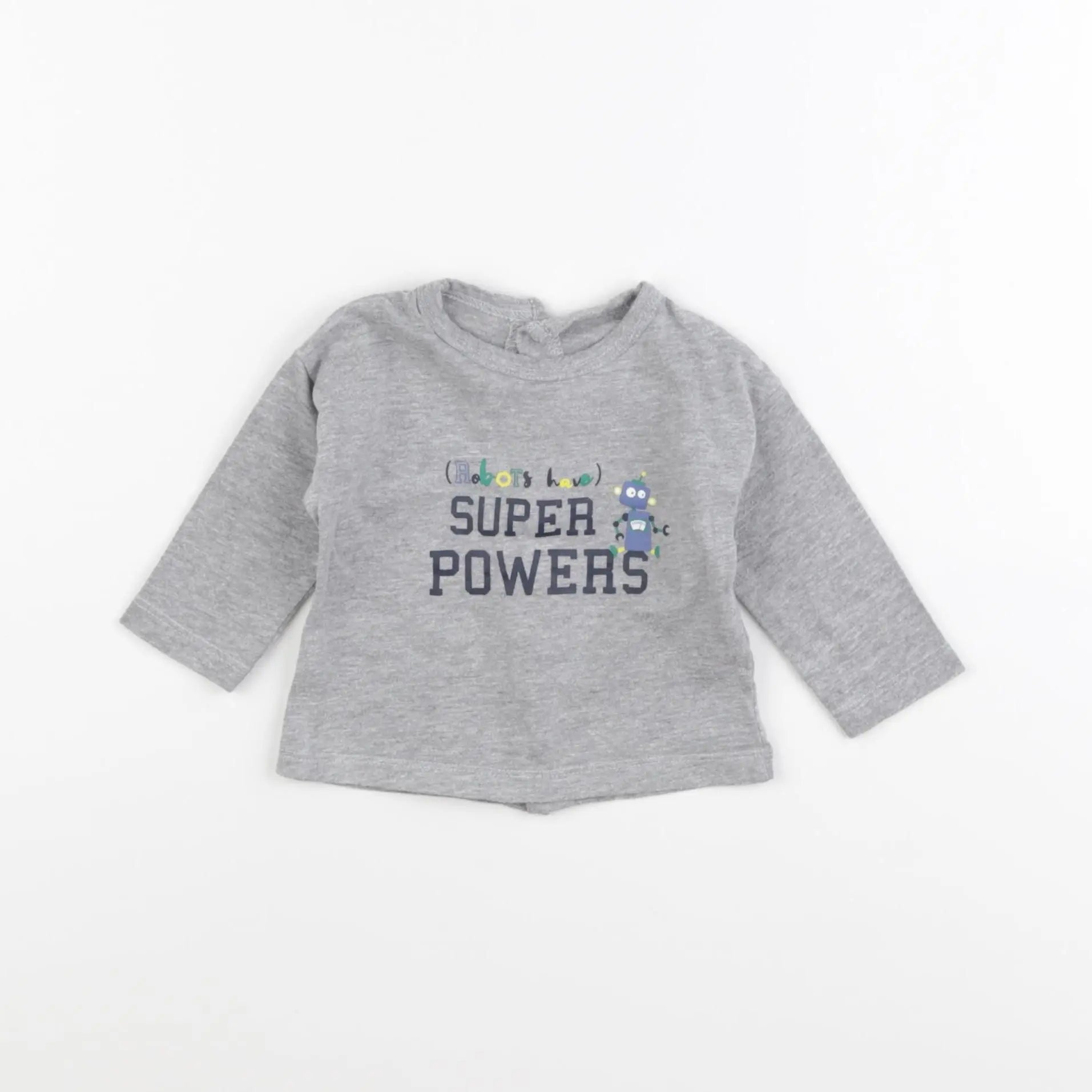 Vertbaudet - tee-shirt gris - 3 mois