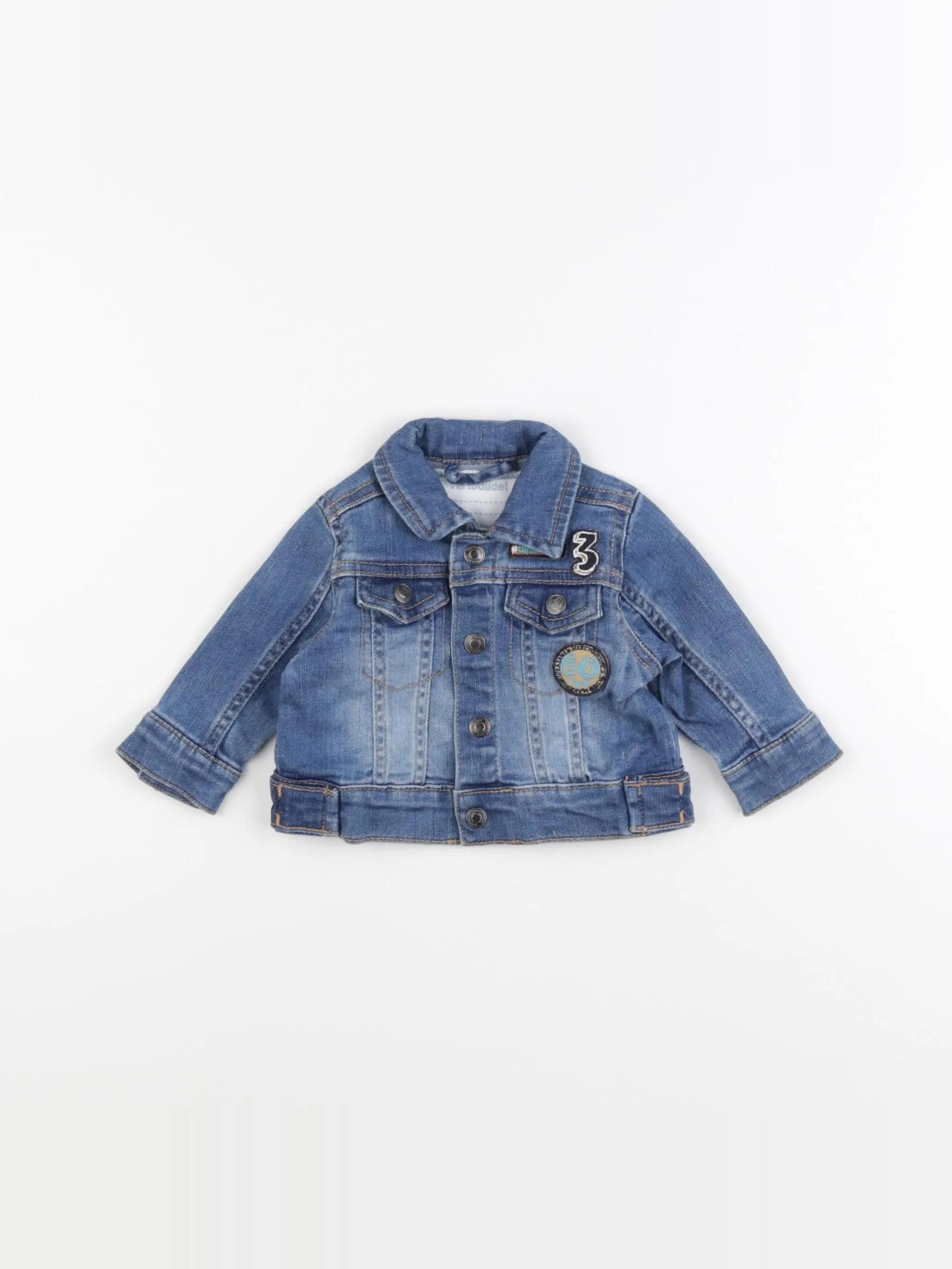 Vertbaudet - veste bleu - 3 mois